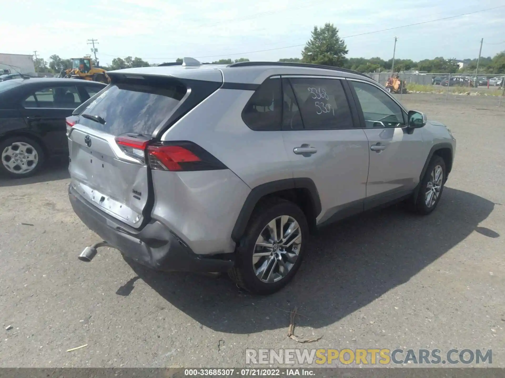 4 Фотография поврежденного автомобиля 2T3A1RFV5KC034525 TOYOTA RAV4 2019