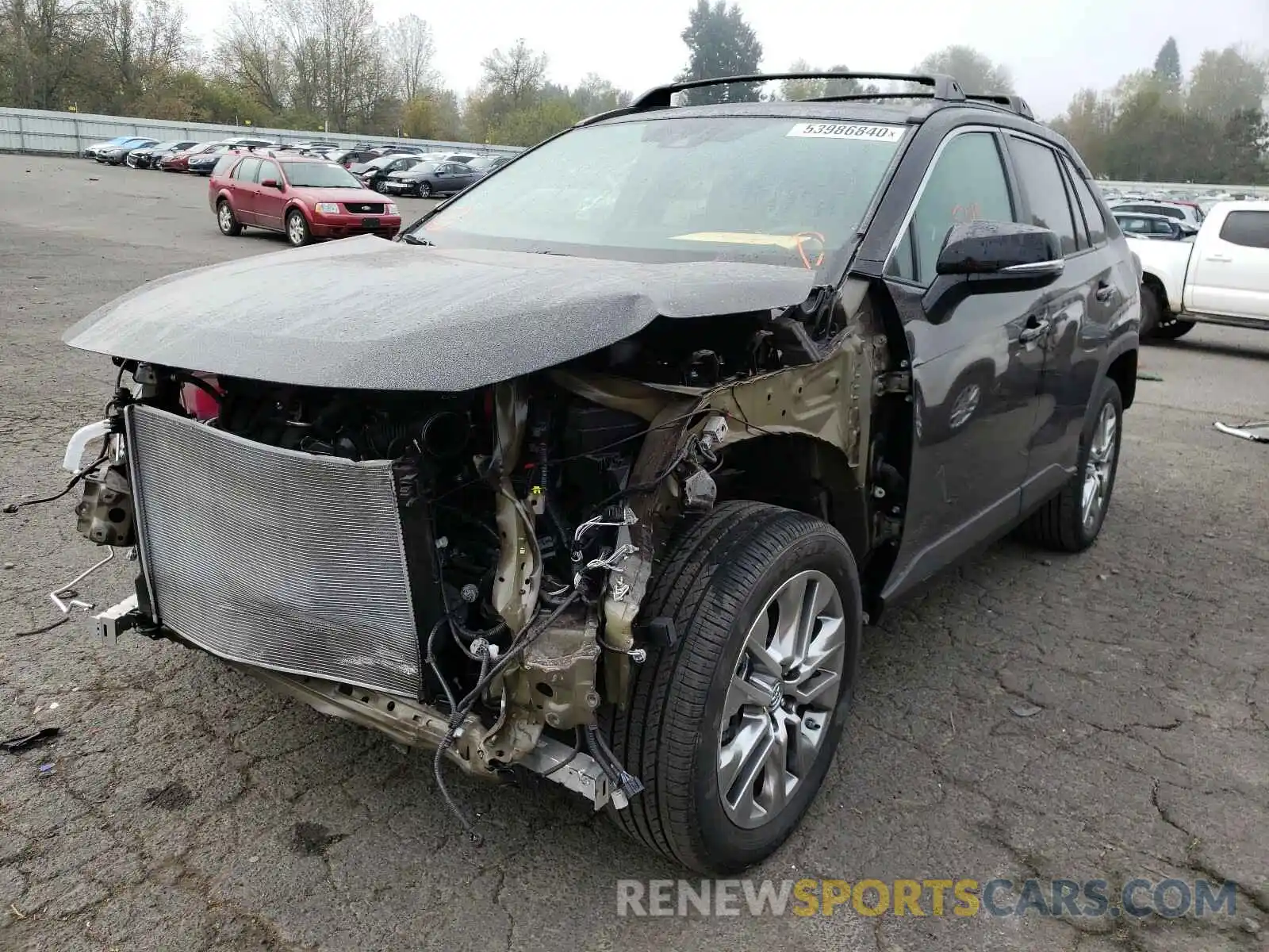 2 Photograph of a damaged car 2T3A1RFV5KW083612 TOYOTA RAV4 2019