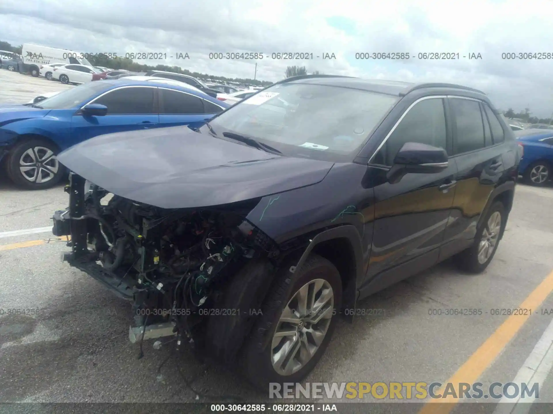 2 Photograph of a damaged car 2T3A1RFV6KC039958 TOYOTA RAV4 2019