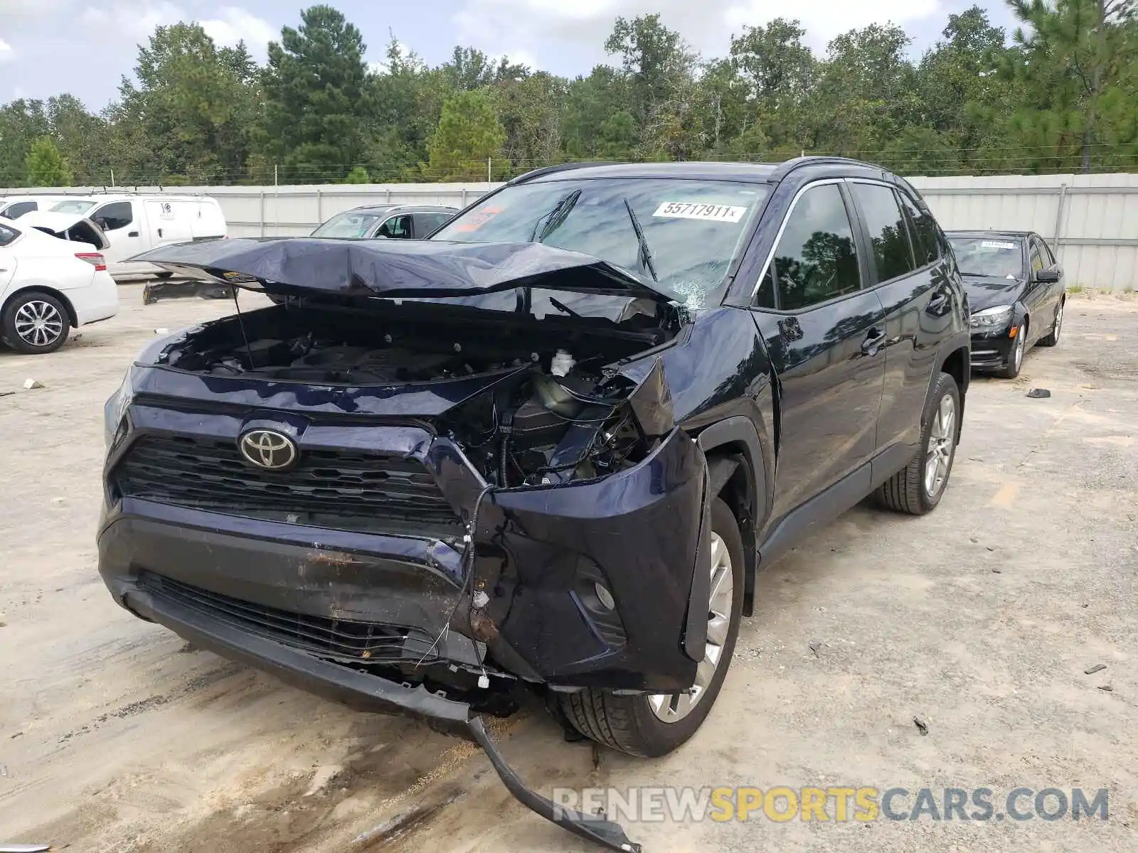 2 Photograph of a damaged car 2T3A1RFV6KC041418 TOYOTA RAV4 2019