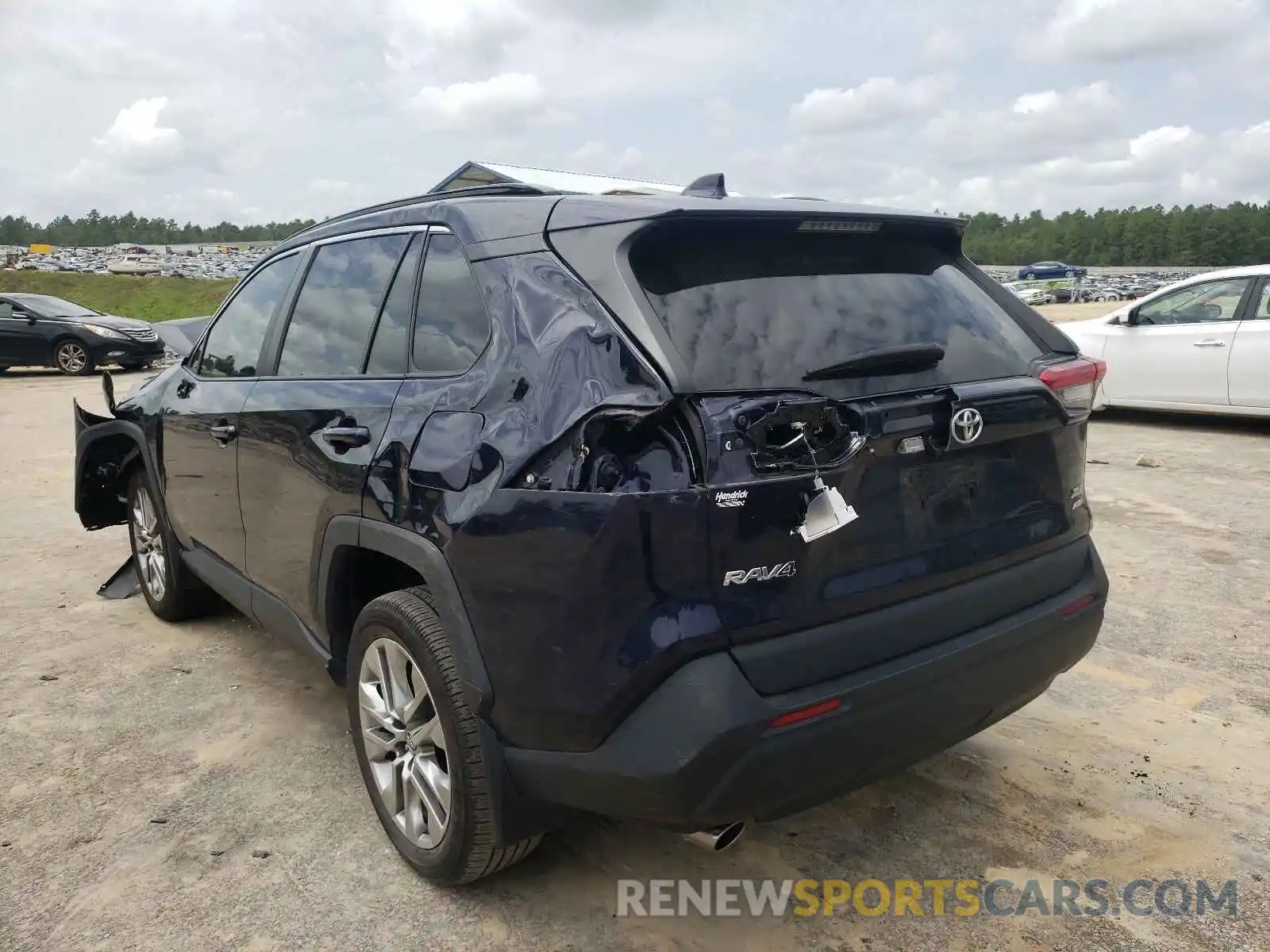 3 Photograph of a damaged car 2T3A1RFV6KC041418 TOYOTA RAV4 2019