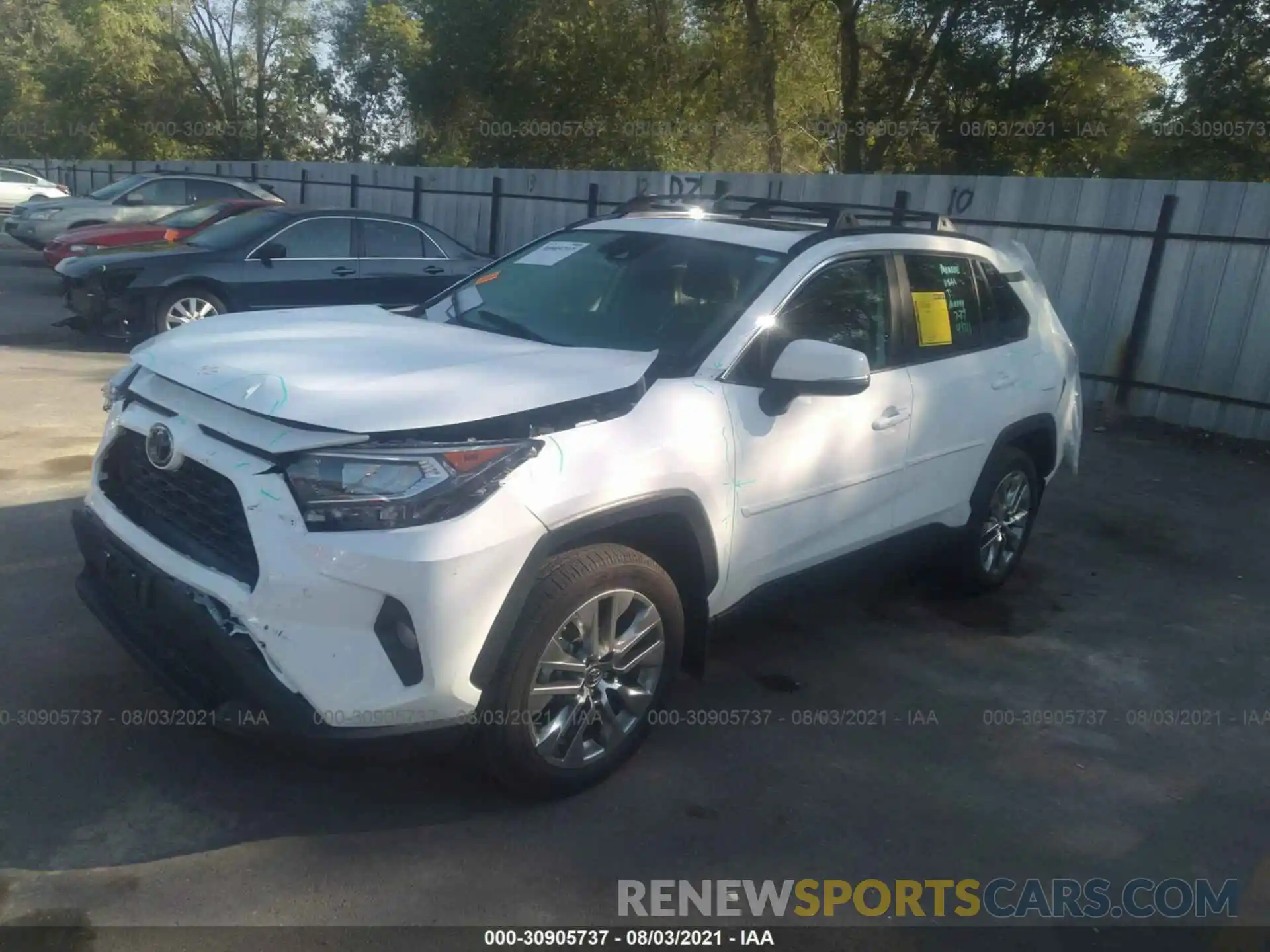 2 Фотография поврежденного автомобиля 2T3A1RFV6KW047041 TOYOTA RAV4 2019