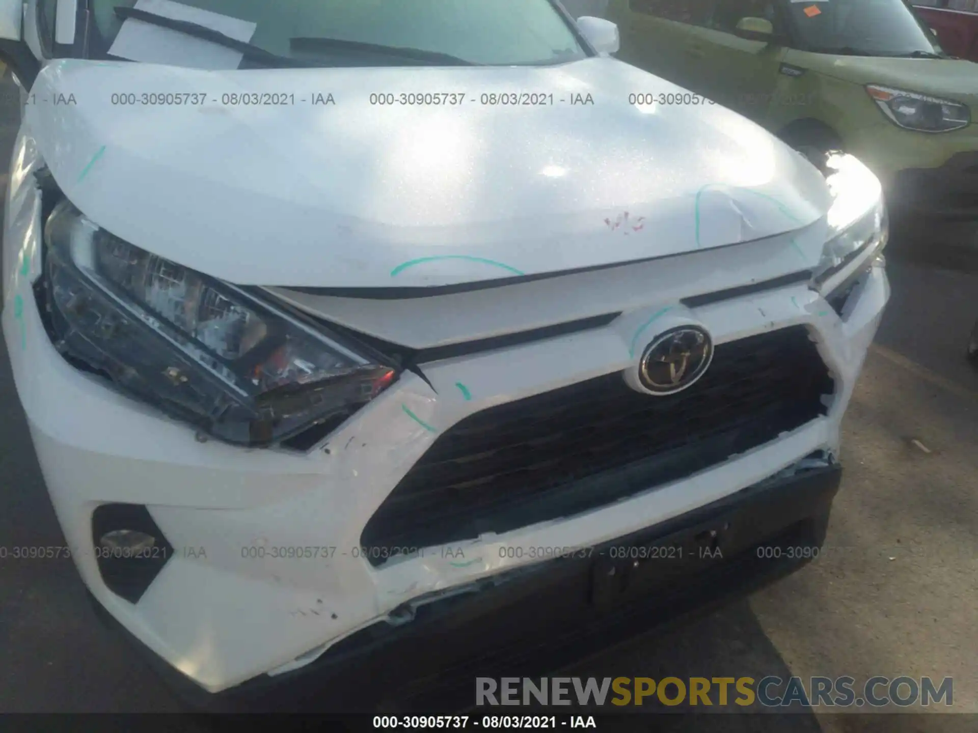 6 Photograph of a damaged car 2T3A1RFV6KW047041 TOYOTA RAV4 2019