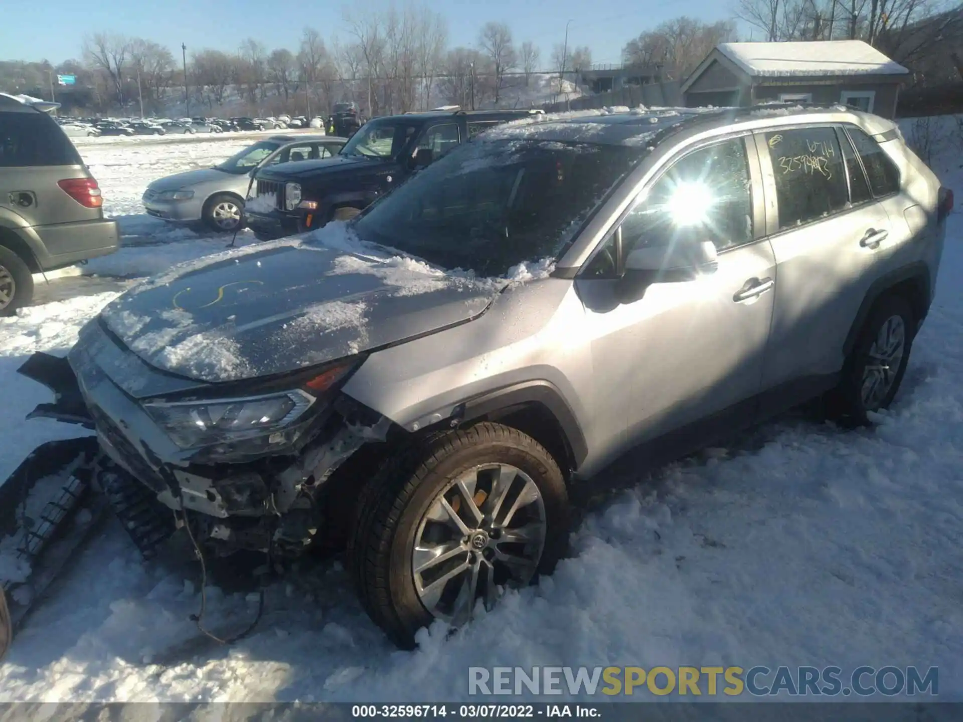 2 Photograph of a damaged car 2T3A1RFV6KW080475 TOYOTA RAV4 2019