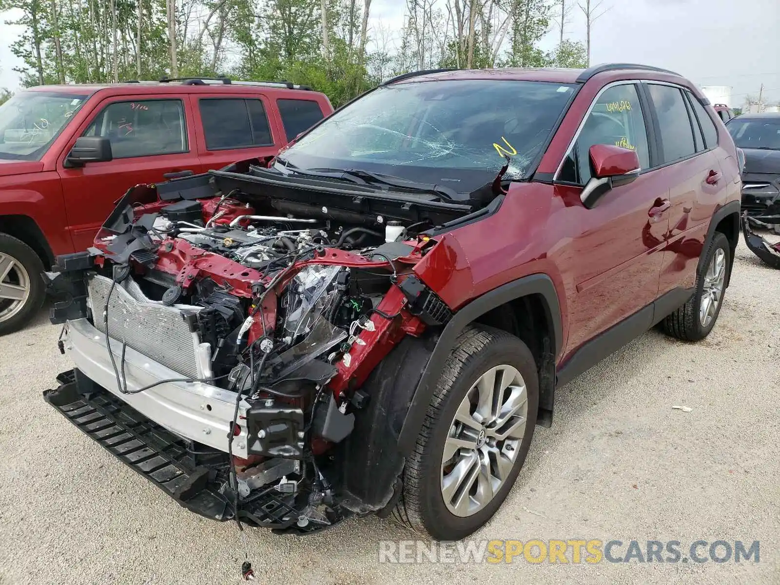 2 Photograph of a damaged car 2T3A1RFV7KC023171 TOYOTA RAV4 2019