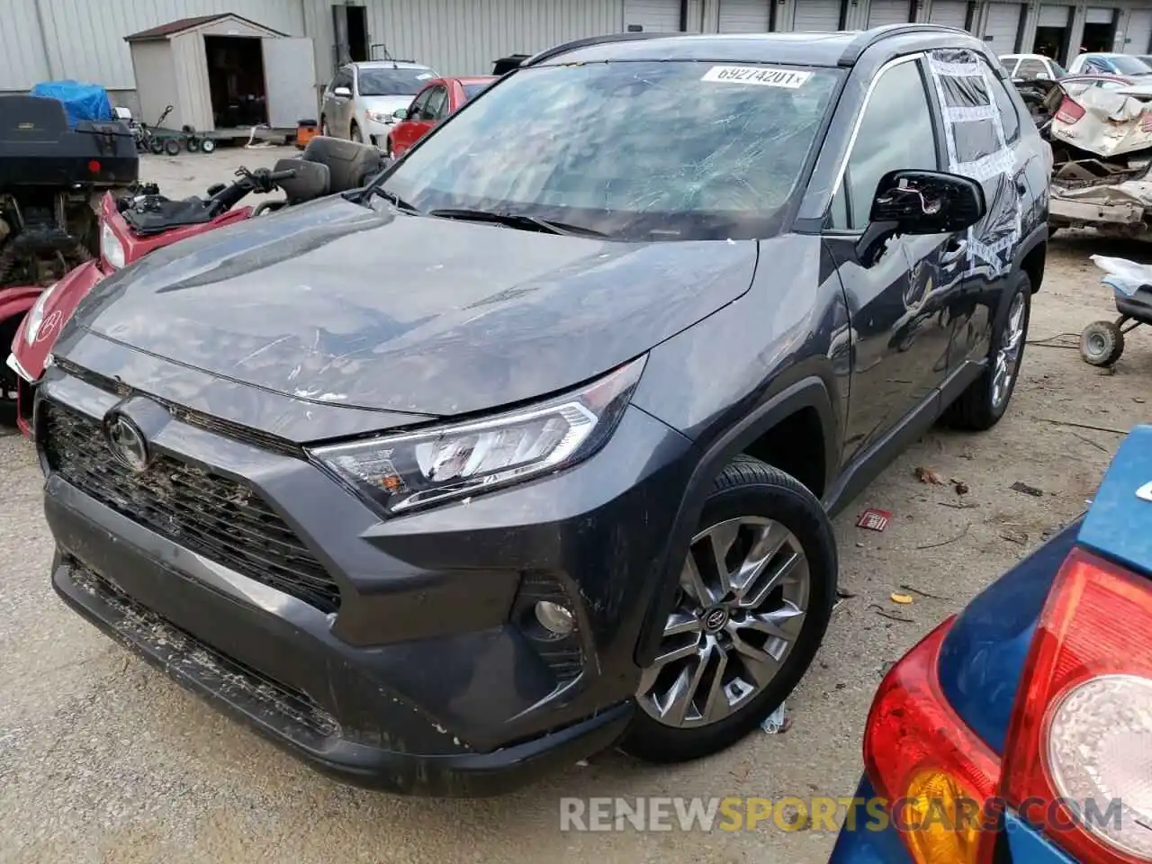 2 Фотография поврежденного автомобиля 2T3A1RFV7KC028788 TOYOTA RAV4 2019