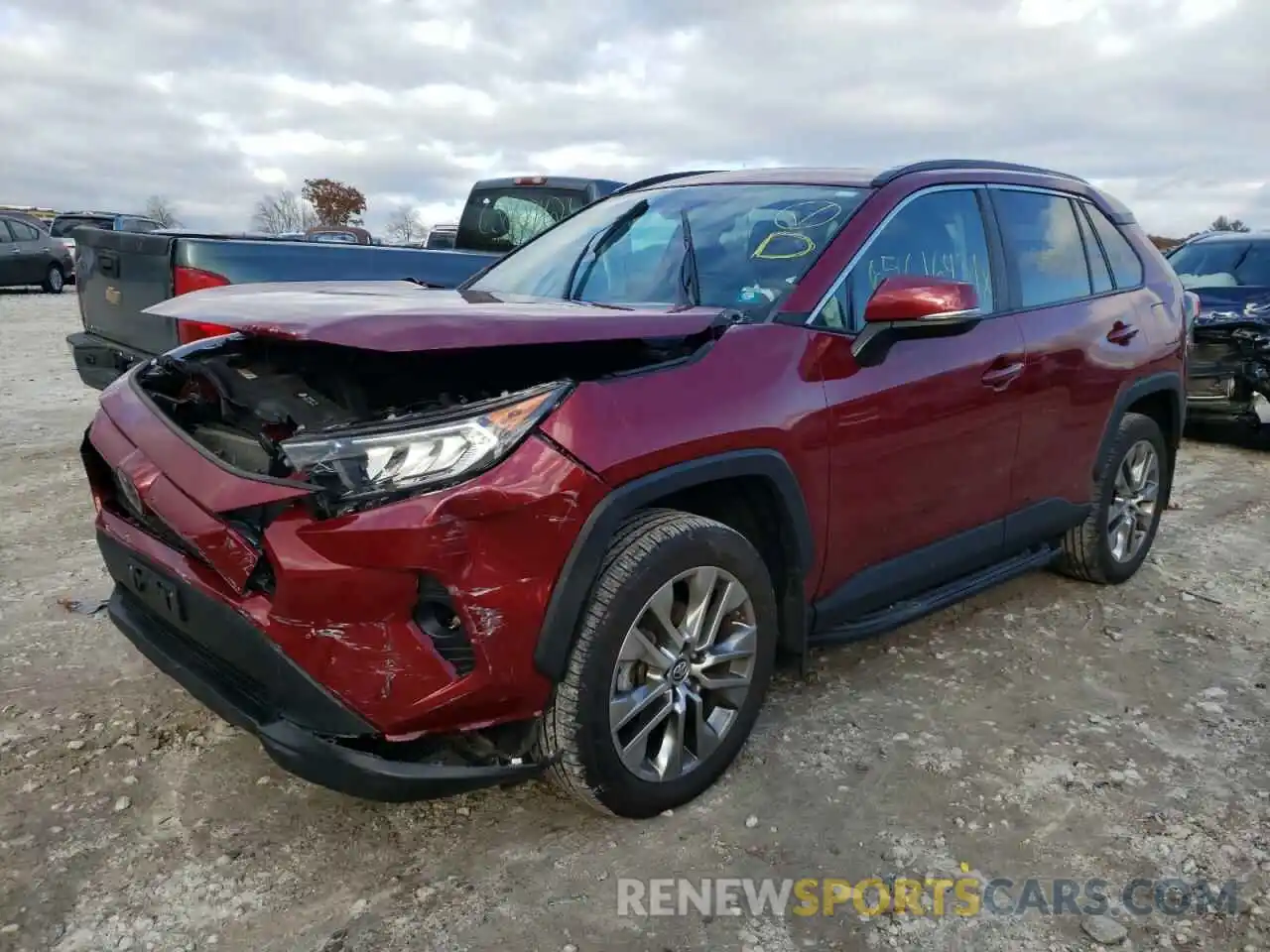 2 Фотография поврежденного автомобиля 2T3A1RFV7KC029648 TOYOTA RAV4 2019