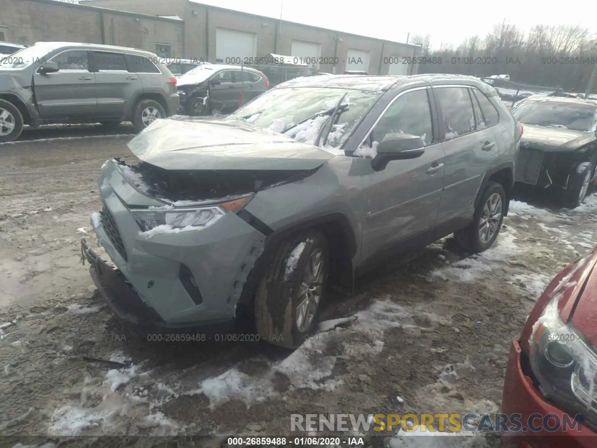 2 Фотография поврежденного автомобиля 2T3A1RFV7KC034848 TOYOTA RAV4 2019