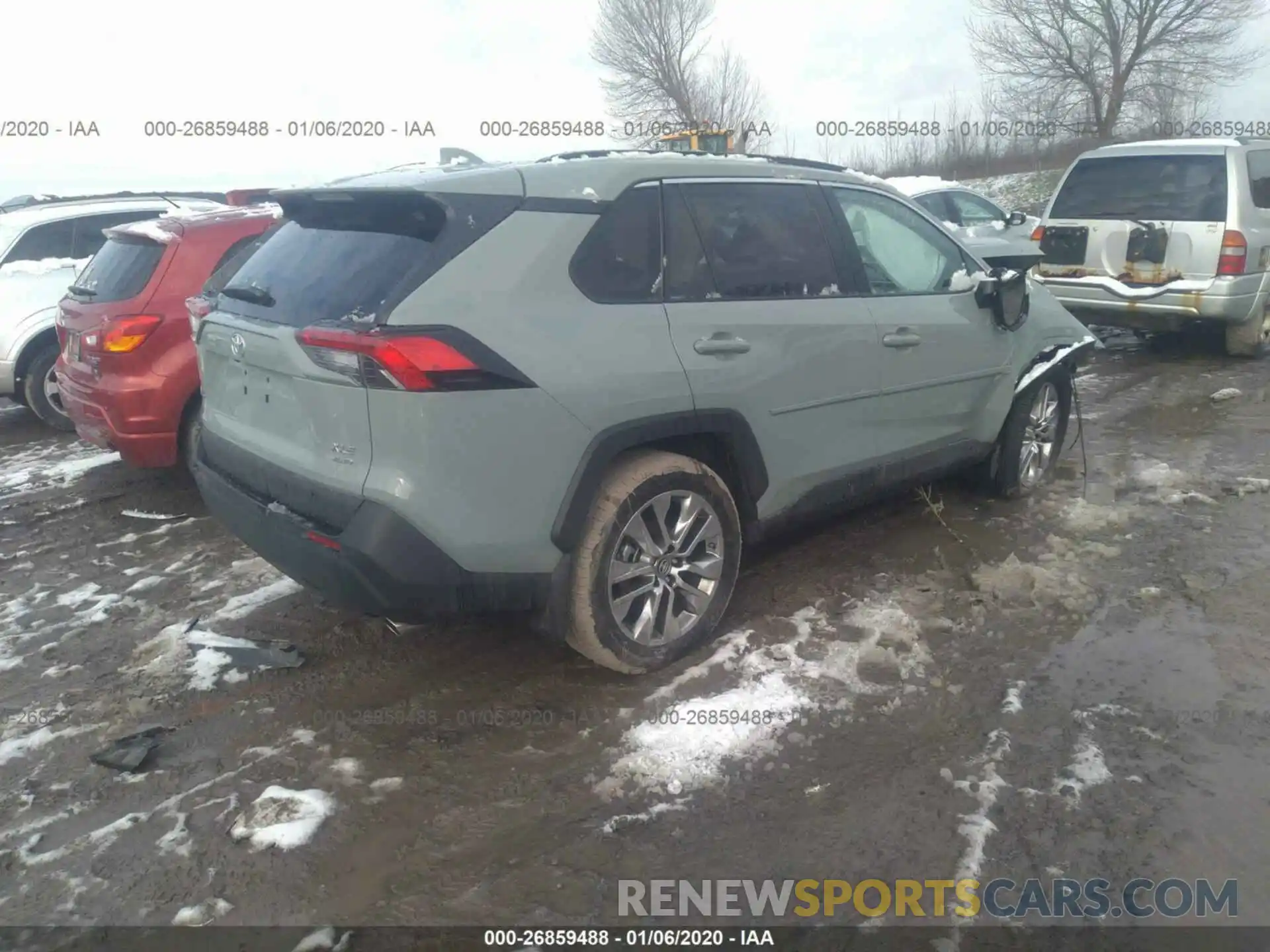 4 Фотография поврежденного автомобиля 2T3A1RFV7KC034848 TOYOTA RAV4 2019