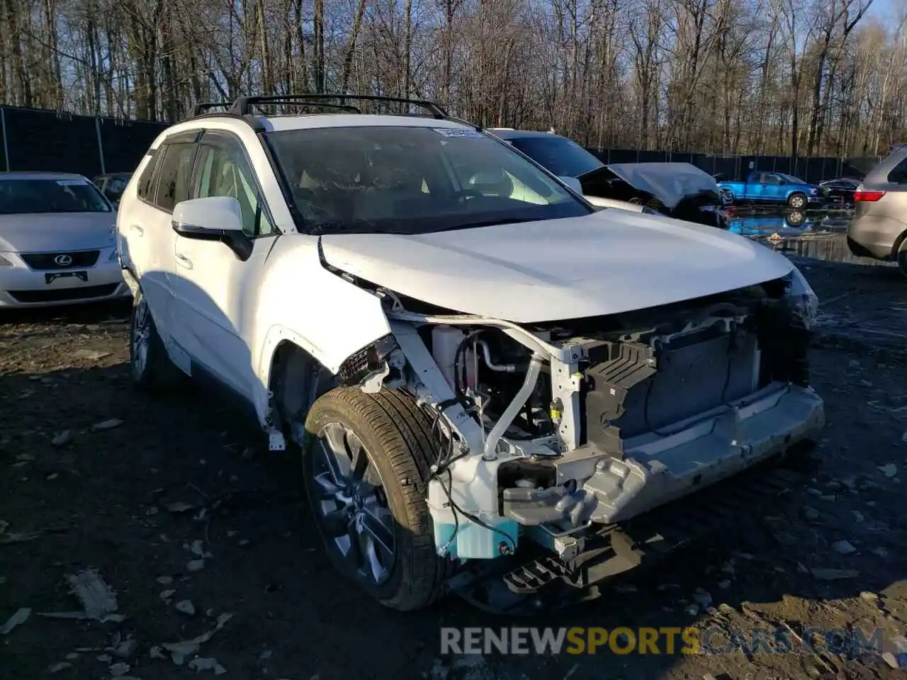 1 Photograph of a damaged car 2T3A1RFV7KC053822 TOYOTA RAV4 2019