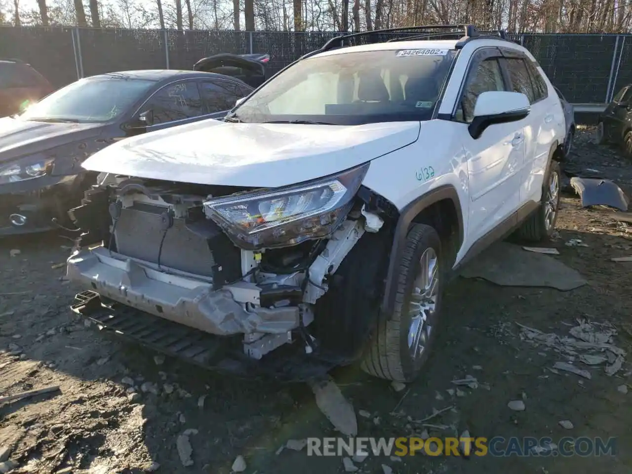 2 Photograph of a damaged car 2T3A1RFV7KC053822 TOYOTA RAV4 2019