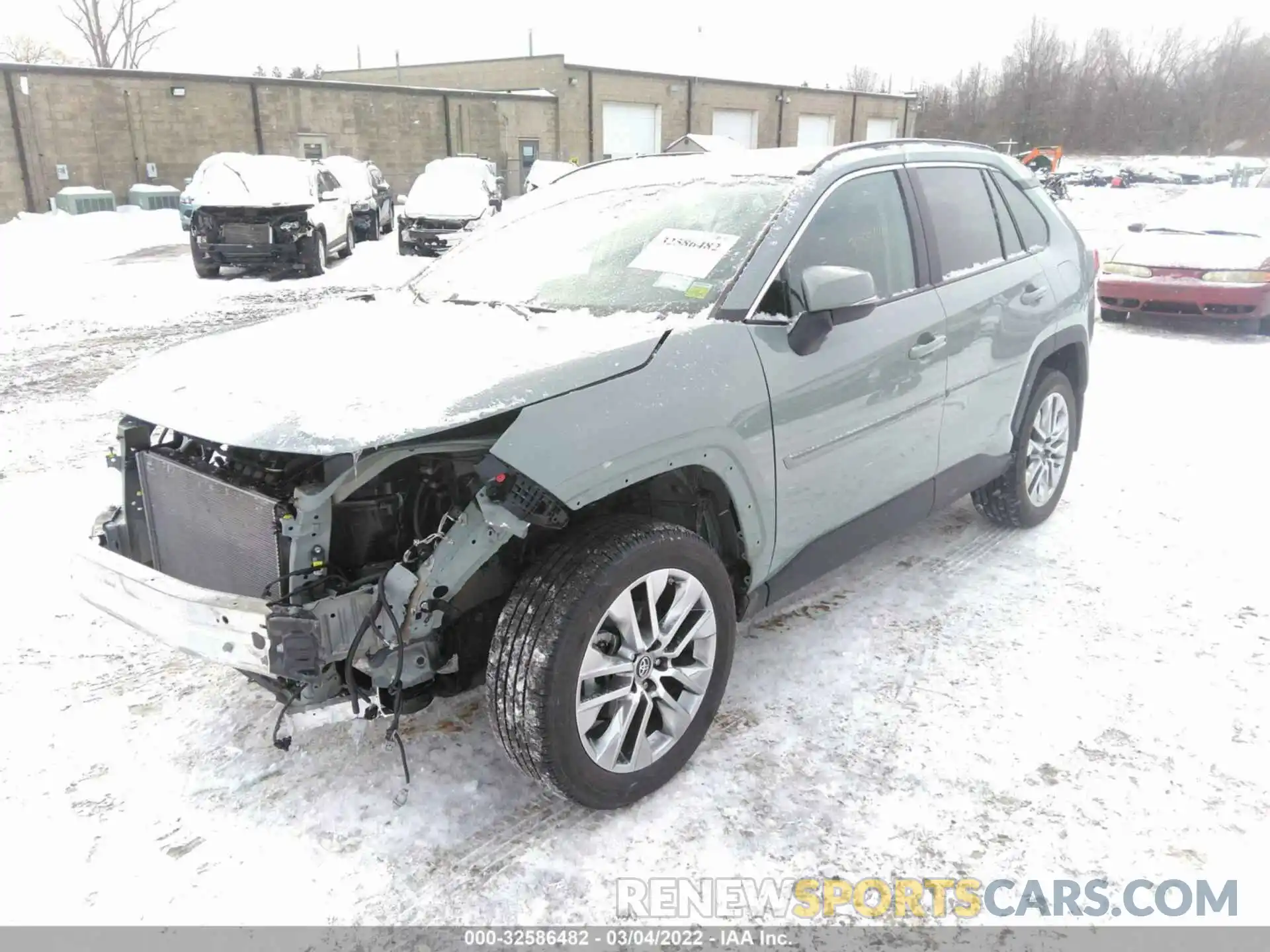 2 Photograph of a damaged car 2T3A1RFV7KC057644 TOYOTA RAV4 2019