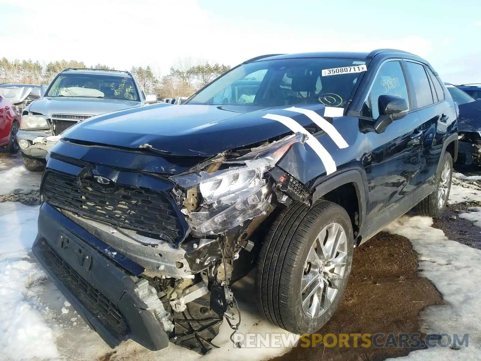 2 Photograph of a damaged car 2T3A1RFV7KW068299 TOYOTA RAV4 2019