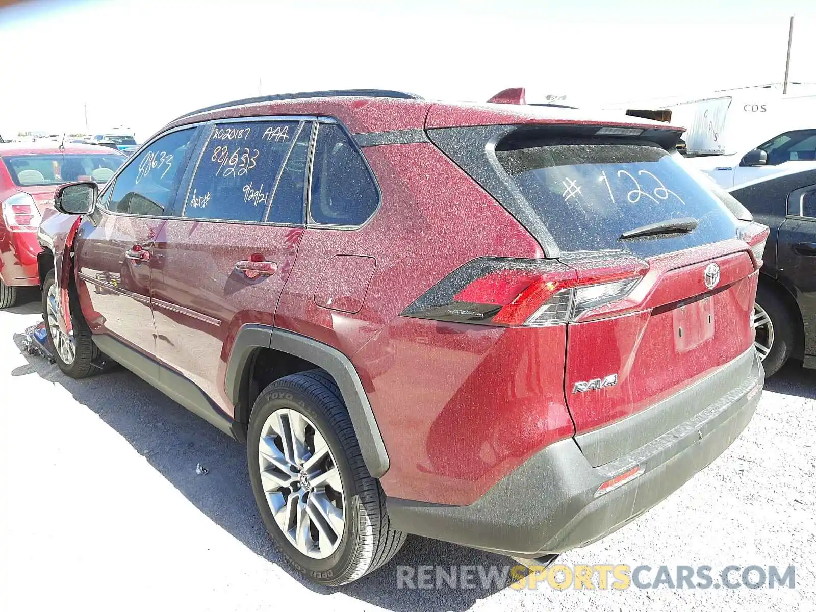 3 Photograph of a damaged car 2T3A1RFV8KC046491 TOYOTA RAV4 2019