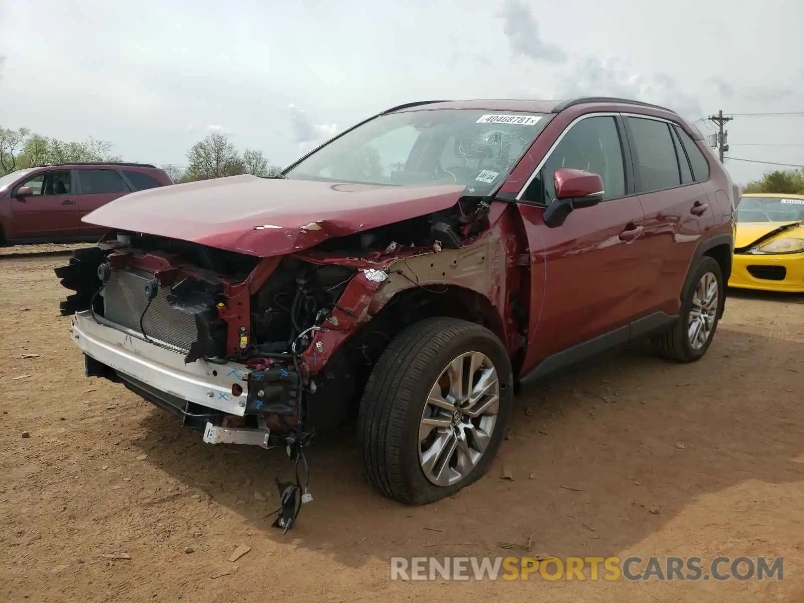 2 Фотография поврежденного автомобиля 2T3A1RFV8KC056843 TOYOTA RAV4 2019