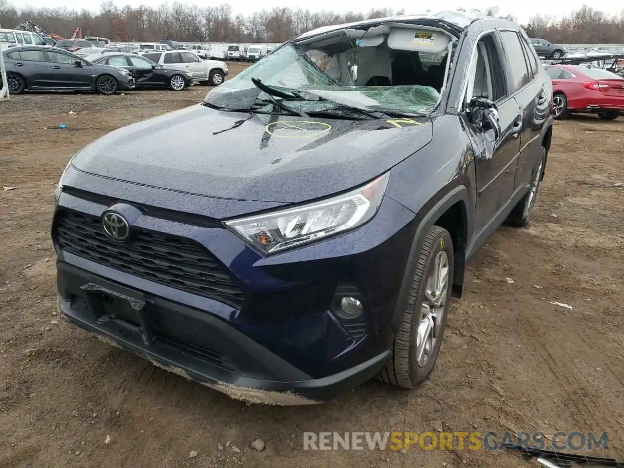 2 Photograph of a damaged car 2T3A1RFV9KC045561 TOYOTA RAV4 2019