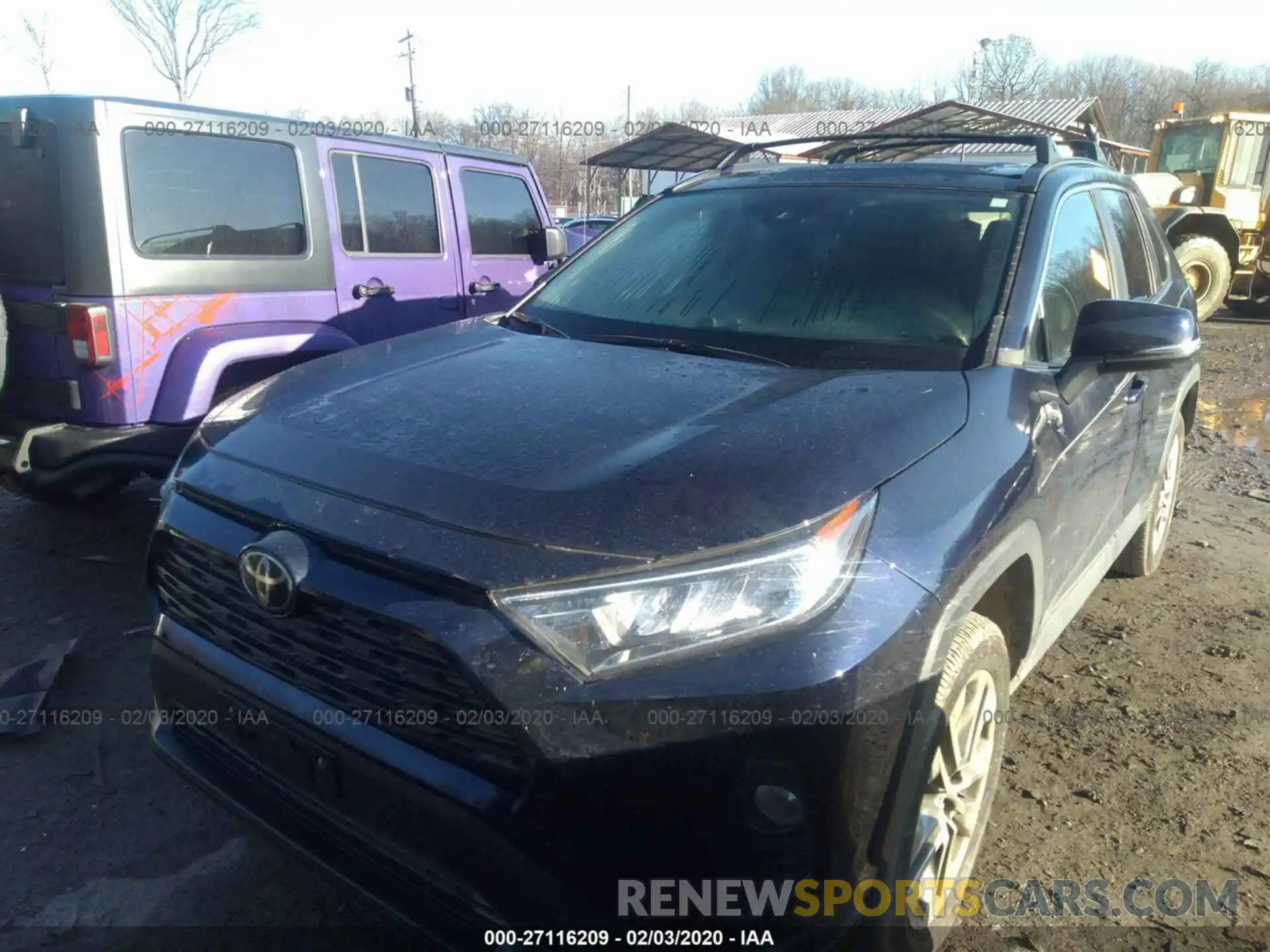 2 Photograph of a damaged car 2T3A1RFV9KW053156 TOYOTA RAV4 2019