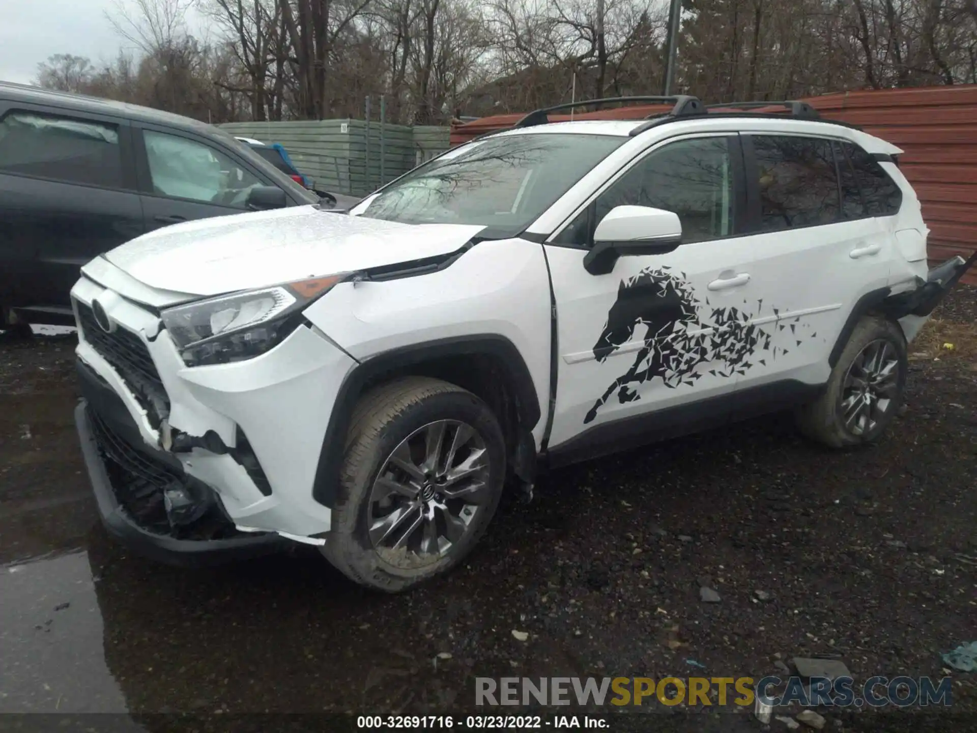 2 Фотография поврежденного автомобиля 2T3A1RFVXKC024458 TOYOTA RAV4 2019