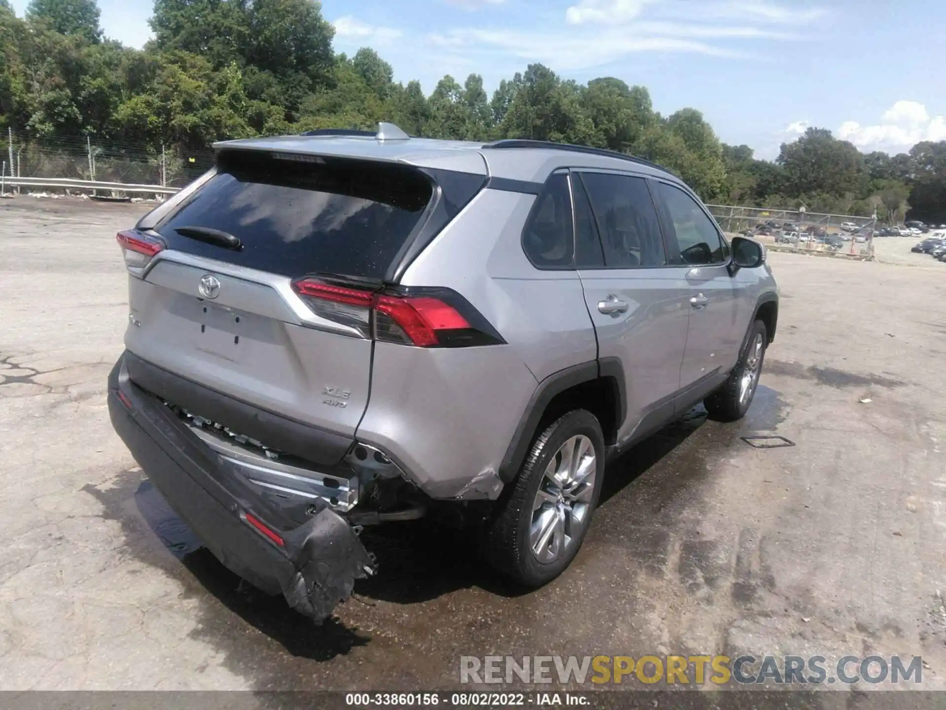 4 Фотография поврежденного автомобиля 2T3A1RFVXKC043690 TOYOTA RAV4 2019