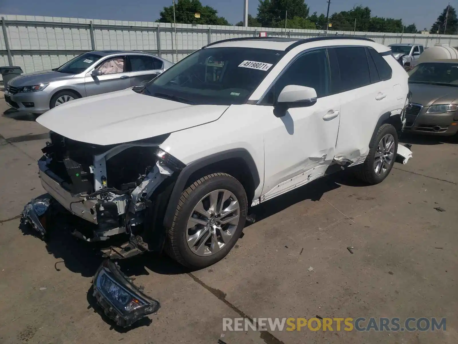 2 Photograph of a damaged car 2T3A1RFVXKC047223 TOYOTA RAV4 2019