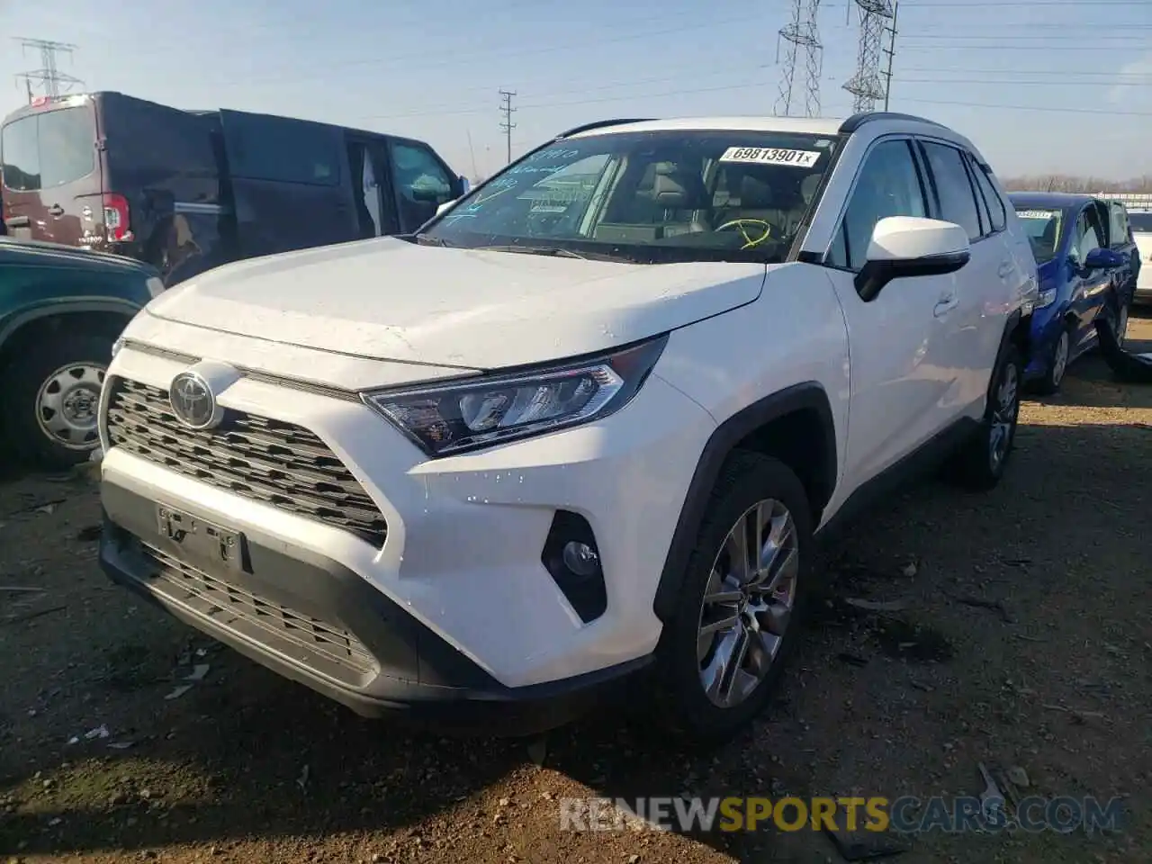 2 Фотография поврежденного автомобиля 2T3A1RFVXKW034163 TOYOTA RAV4 2019