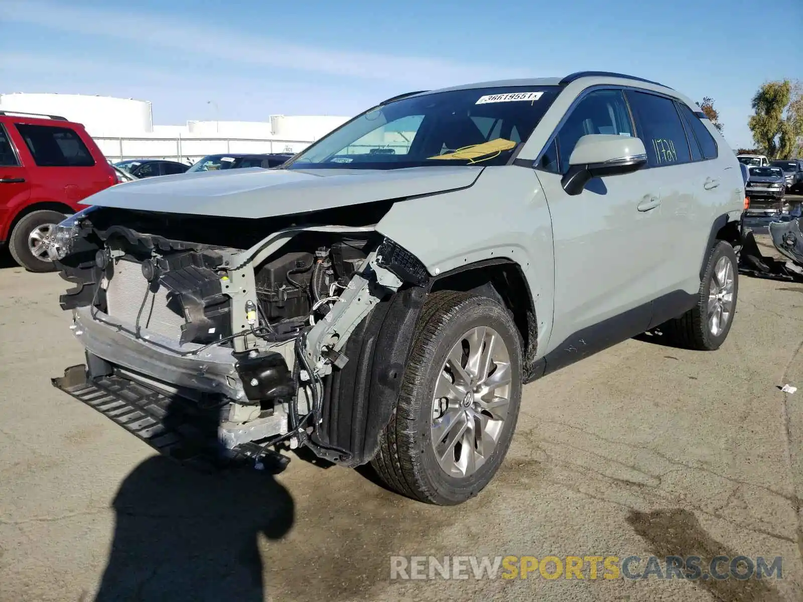 2 Photograph of a damaged car 2T3A1RFVXKW053330 TOYOTA RAV4 2019