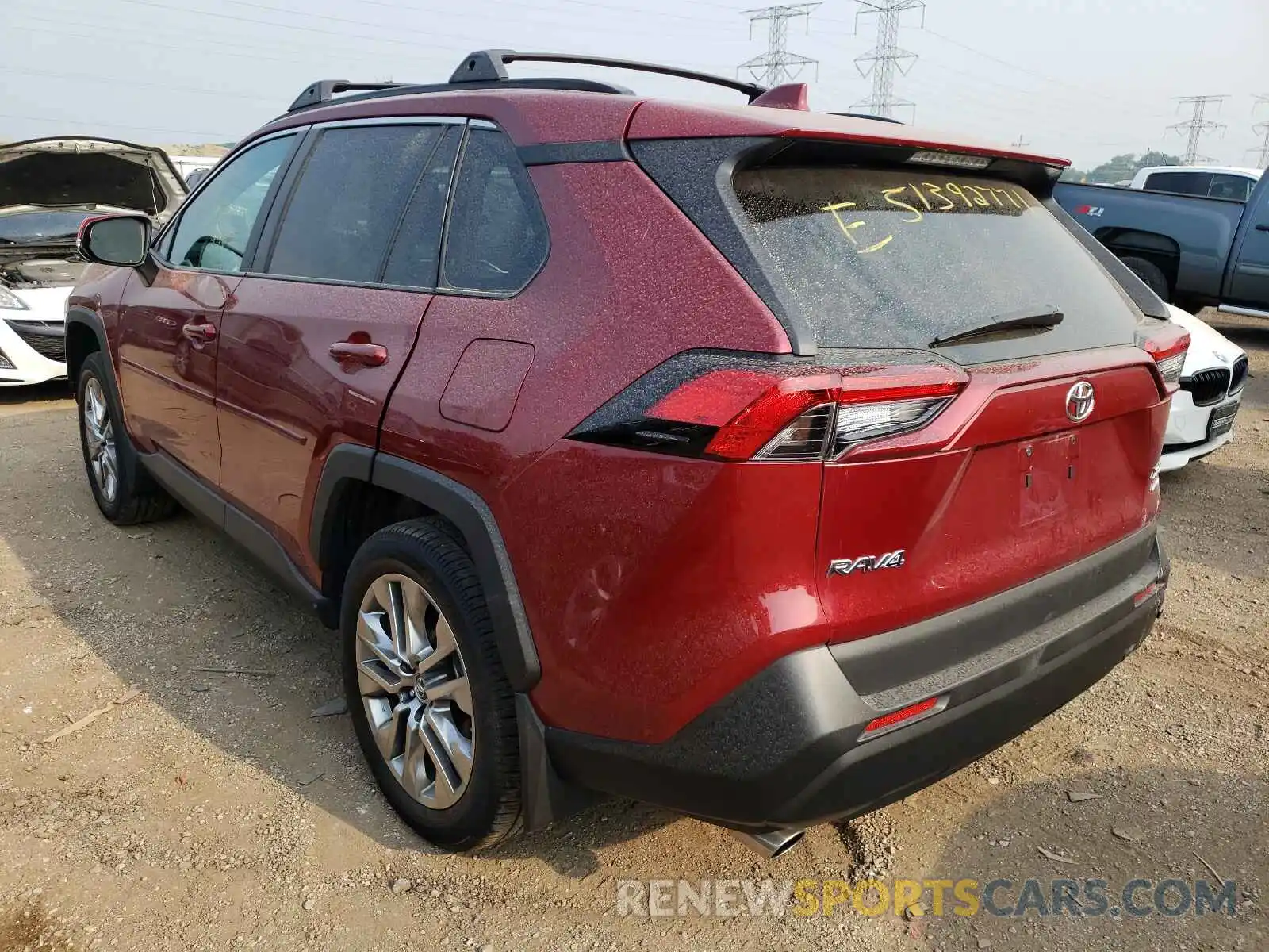 3 Photograph of a damaged car 2T3A1RFVXKW070919 TOYOTA RAV4 2019