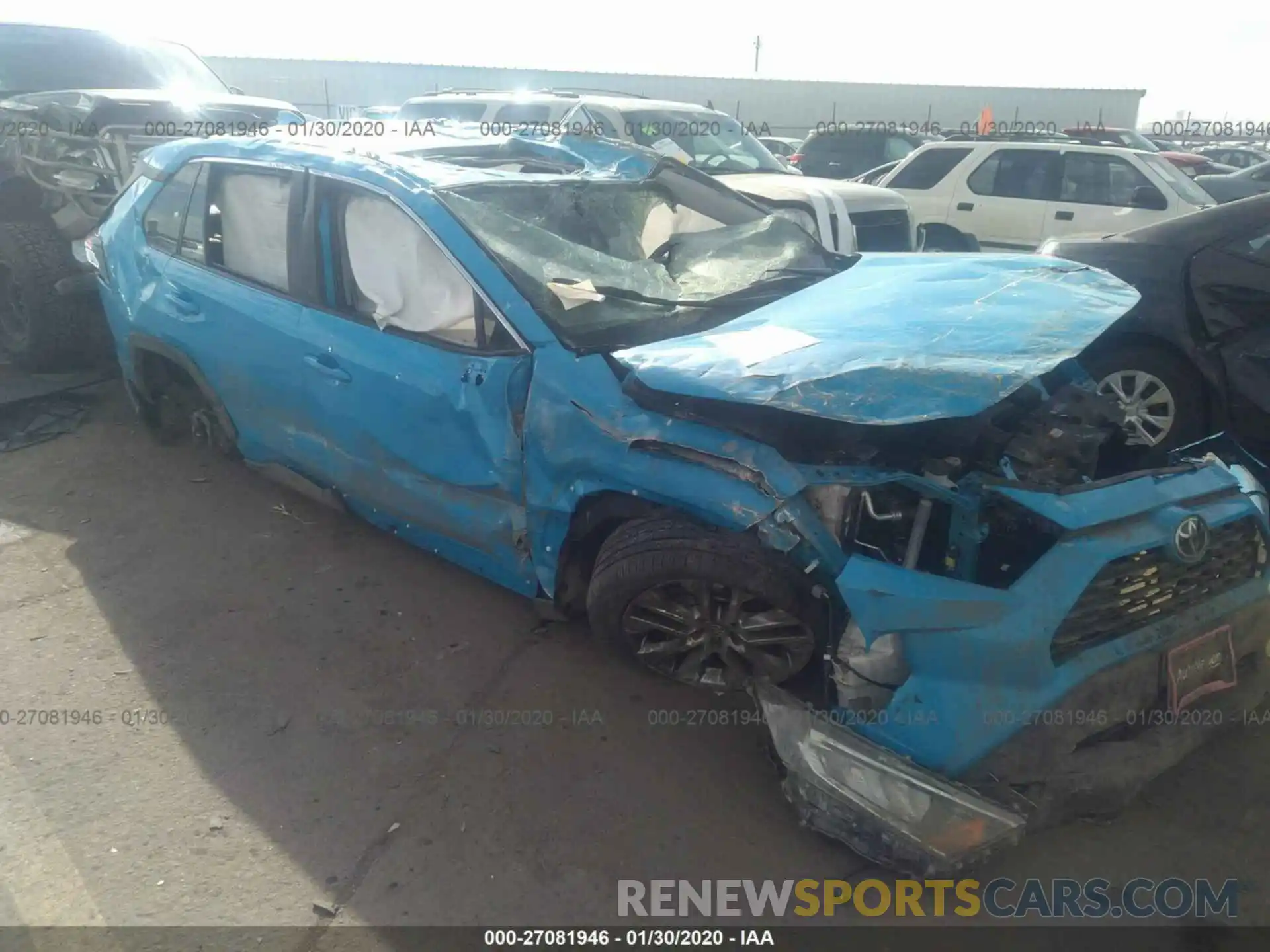 1 Photograph of a damaged car 2T3A1RFVXKW079152 TOYOTA RAV4 2019