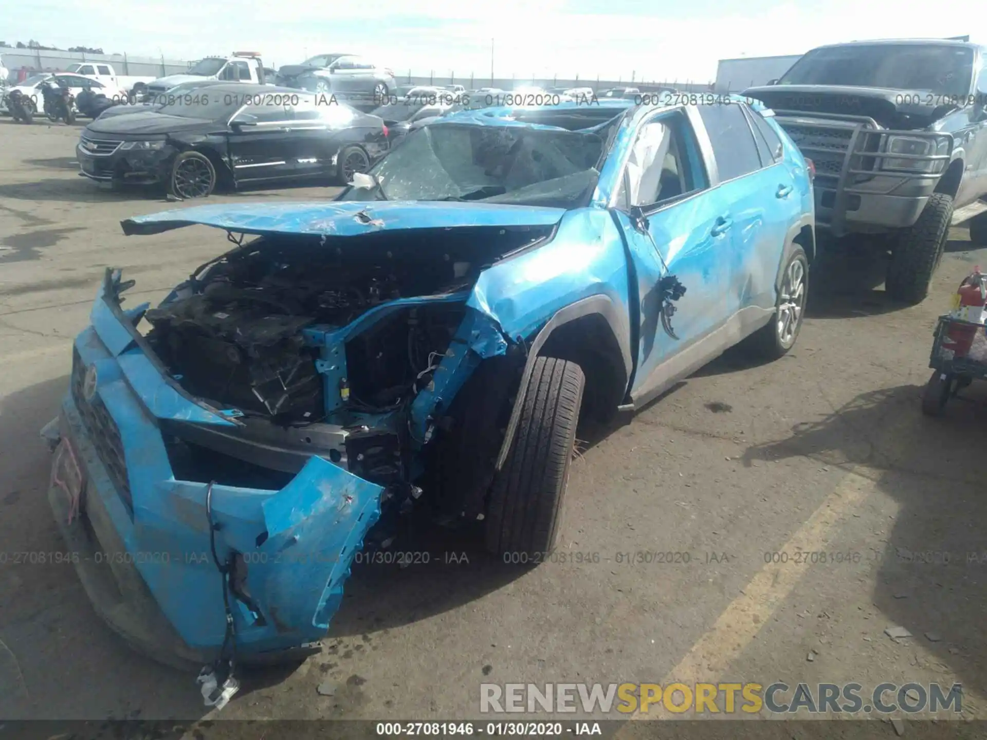 2 Фотография поврежденного автомобиля 2T3A1RFVXKW079152 TOYOTA RAV4 2019