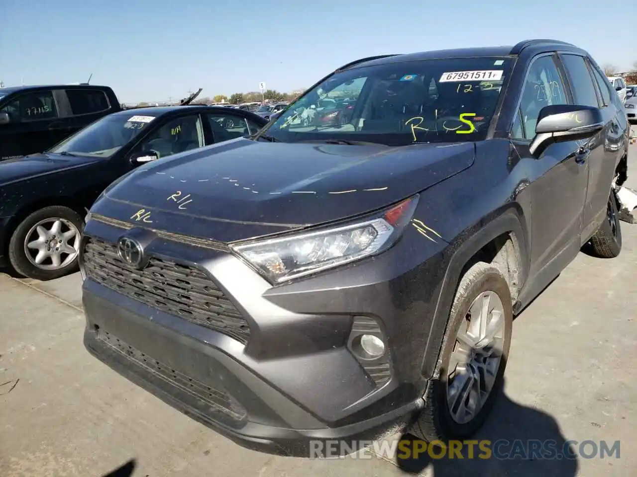 2 Фотография поврежденного автомобиля 2T3A1RFVXKW081757 TOYOTA RAV4 2019