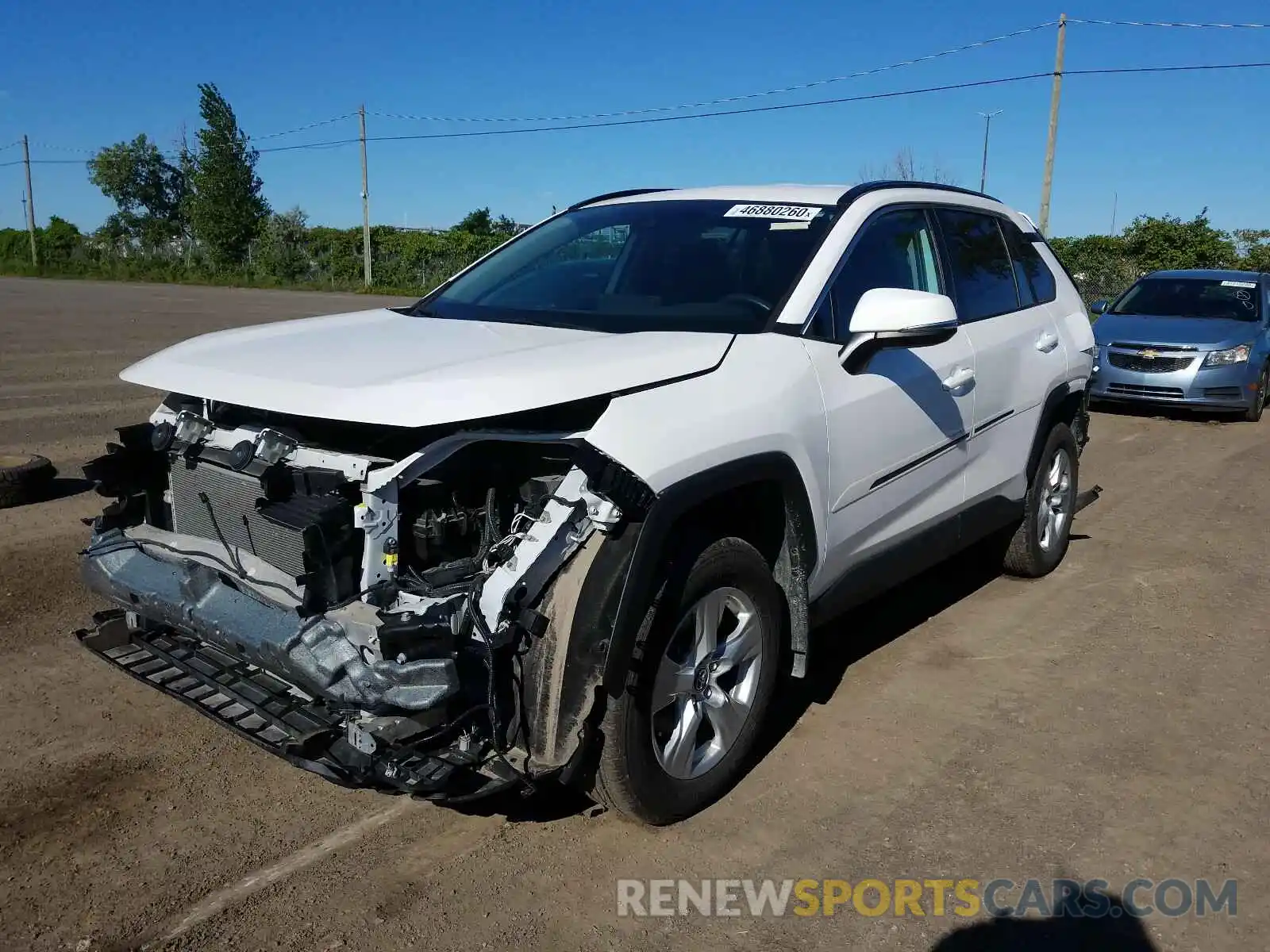 2 Photograph of a damaged car 2T3B1RFV1KW013075 TOYOTA RAV4 2019