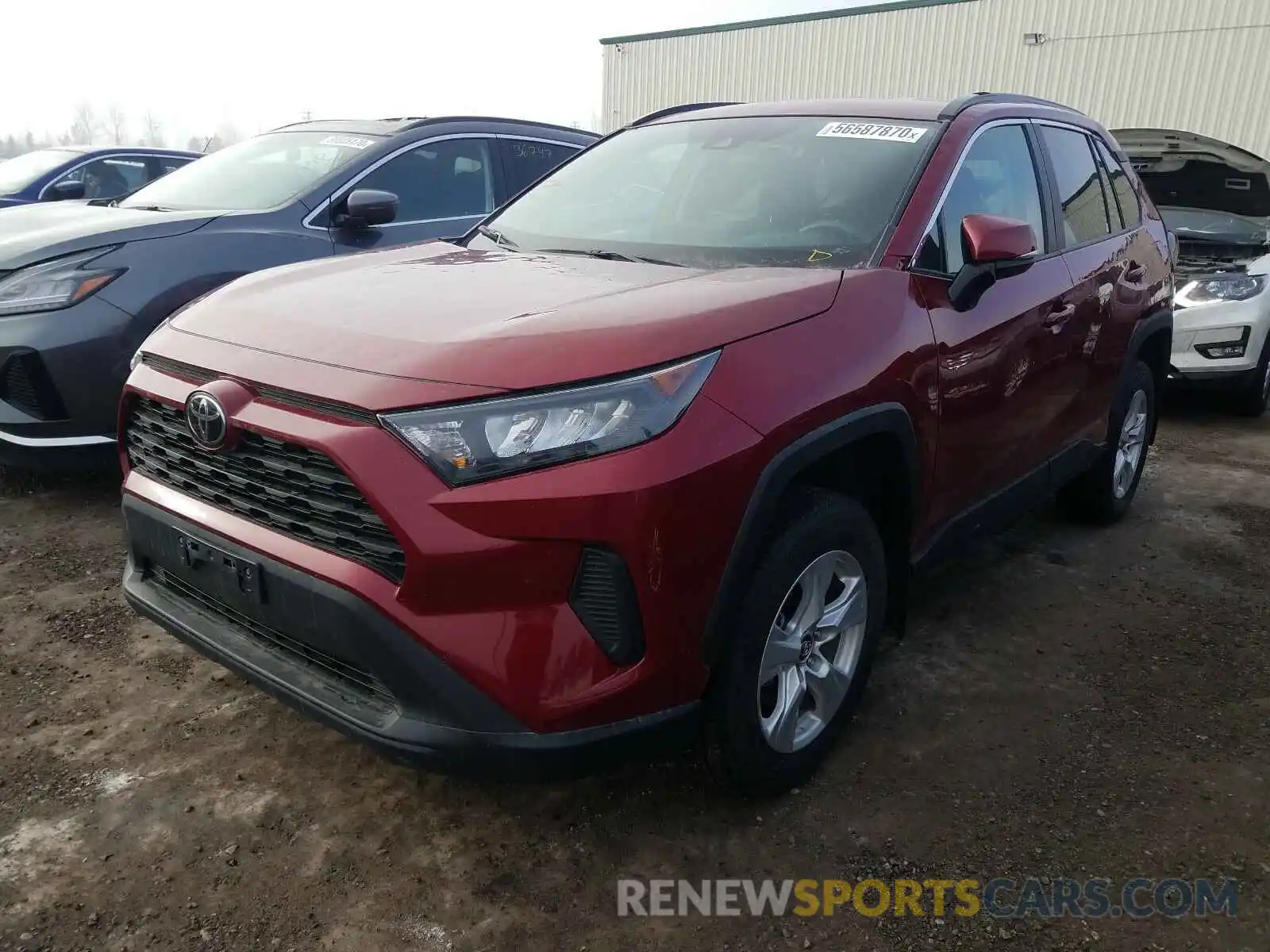 2 Photograph of a damaged car 2T3B1RFV2KC021266 TOYOTA RAV4 2019