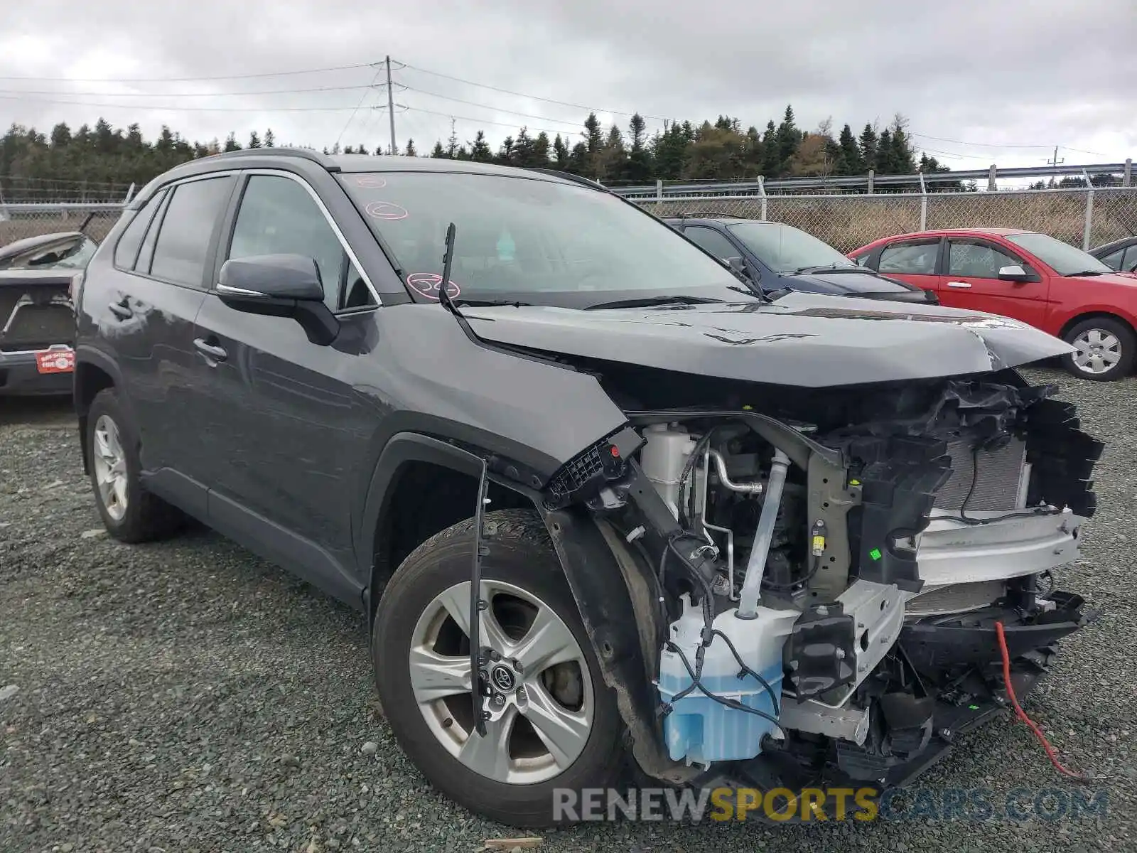 1 Photograph of a damaged car 2T3B1RFV2KW045761 TOYOTA RAV4 2019