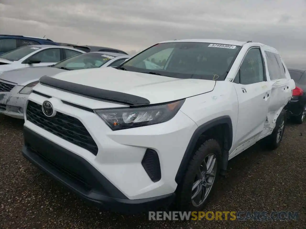 2 Photograph of a damaged car 2T3B1RFV3KW062097 TOYOTA RAV4 2019