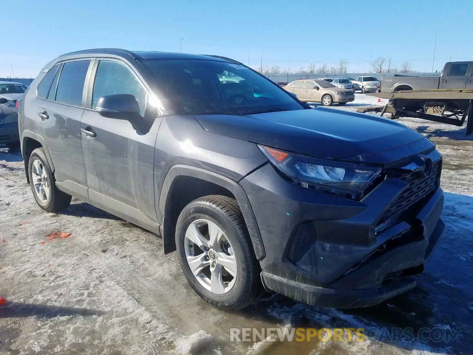 1 Photograph of a damaged car 2T3B1RFV5KW078446 TOYOTA RAV4 2019