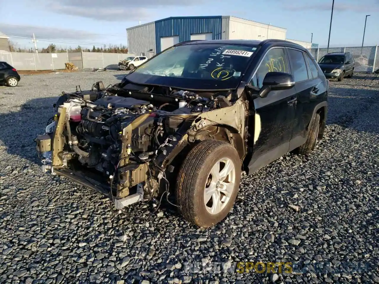 2 Photograph of a damaged car 2T3B1RFV6KC027281 TOYOTA RAV4 2019