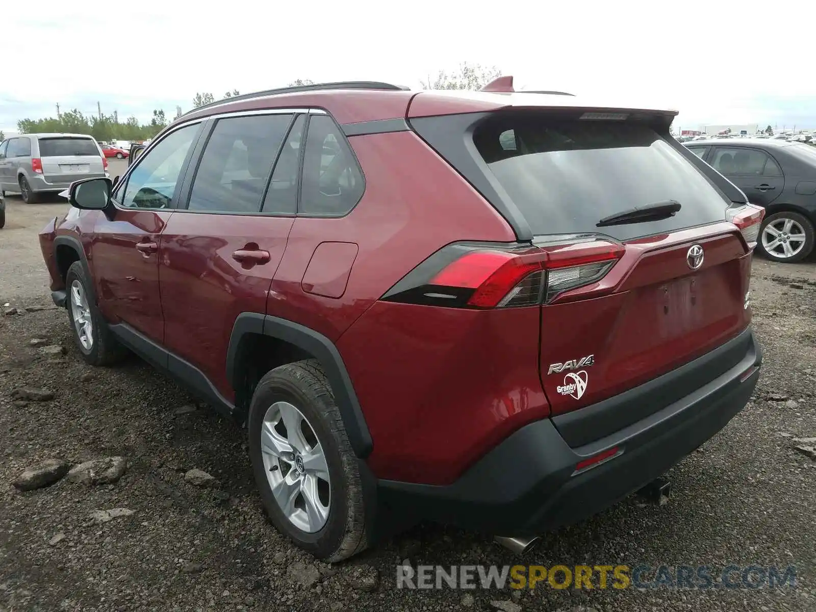 3 Photograph of a damaged car 2T3B1RFV6KW009829 TOYOTA RAV4 2019