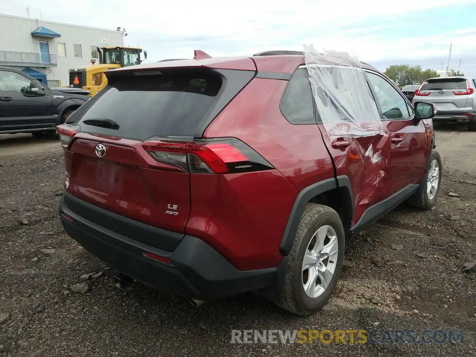 4 Photograph of a damaged car 2T3B1RFV6KW009829 TOYOTA RAV4 2019