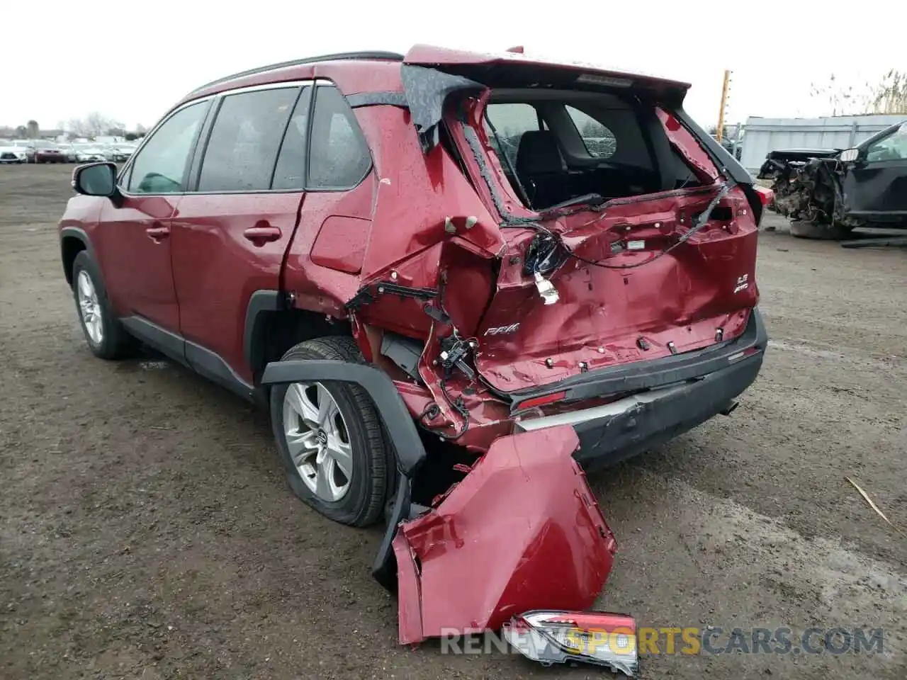 3 Photograph of a damaged car 2T3B1RFV8KC007906 TOYOTA RAV4 2019