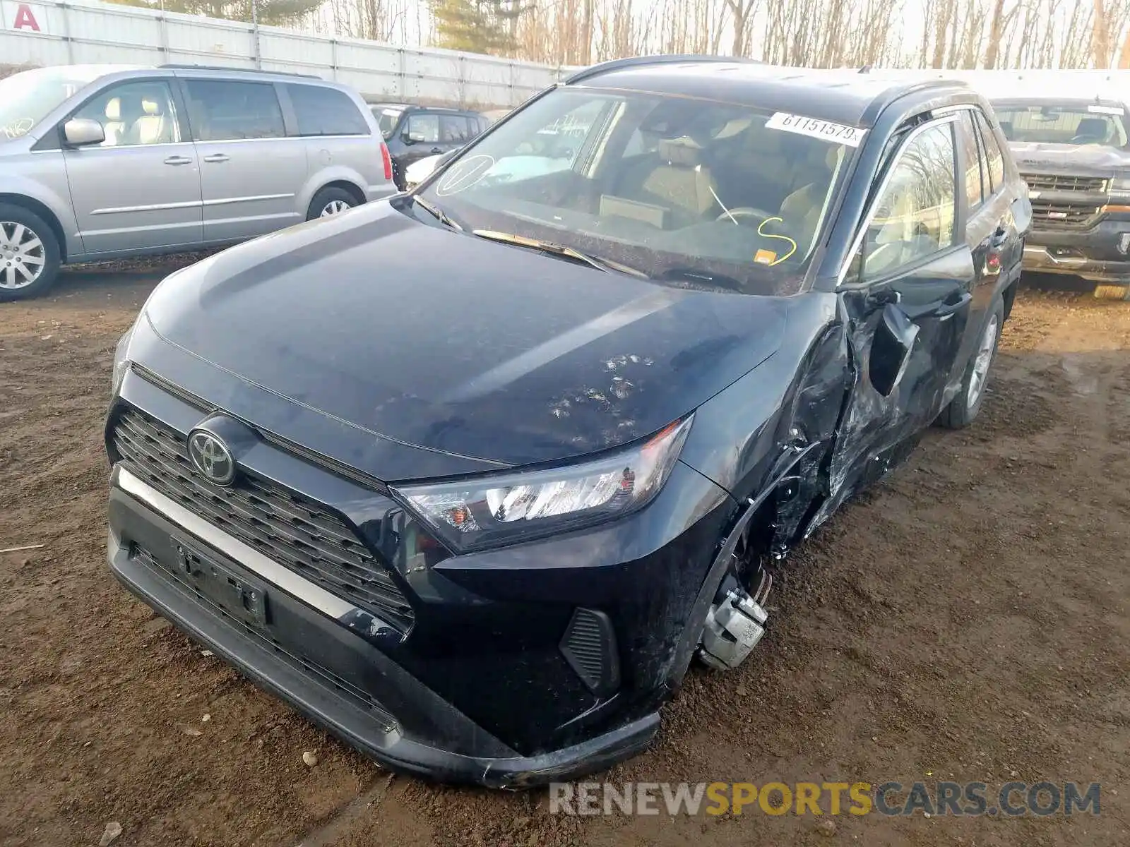 2 Photograph of a damaged car 2T3B1RFV8KC008859 TOYOTA RAV4 2019