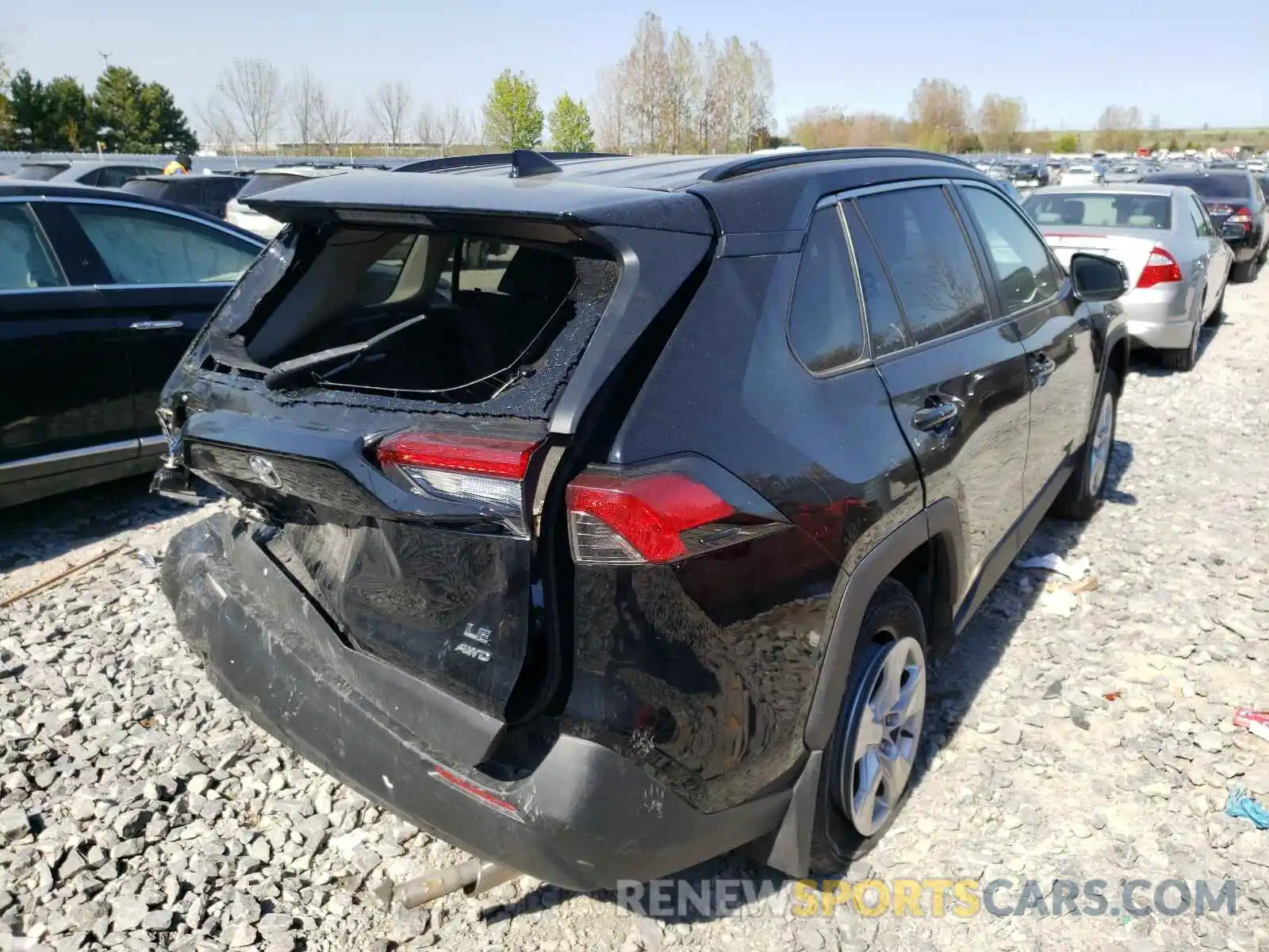 4 Фотография поврежденного автомобиля 2T3B1RFV8KW011615 TOYOTA RAV4 2019