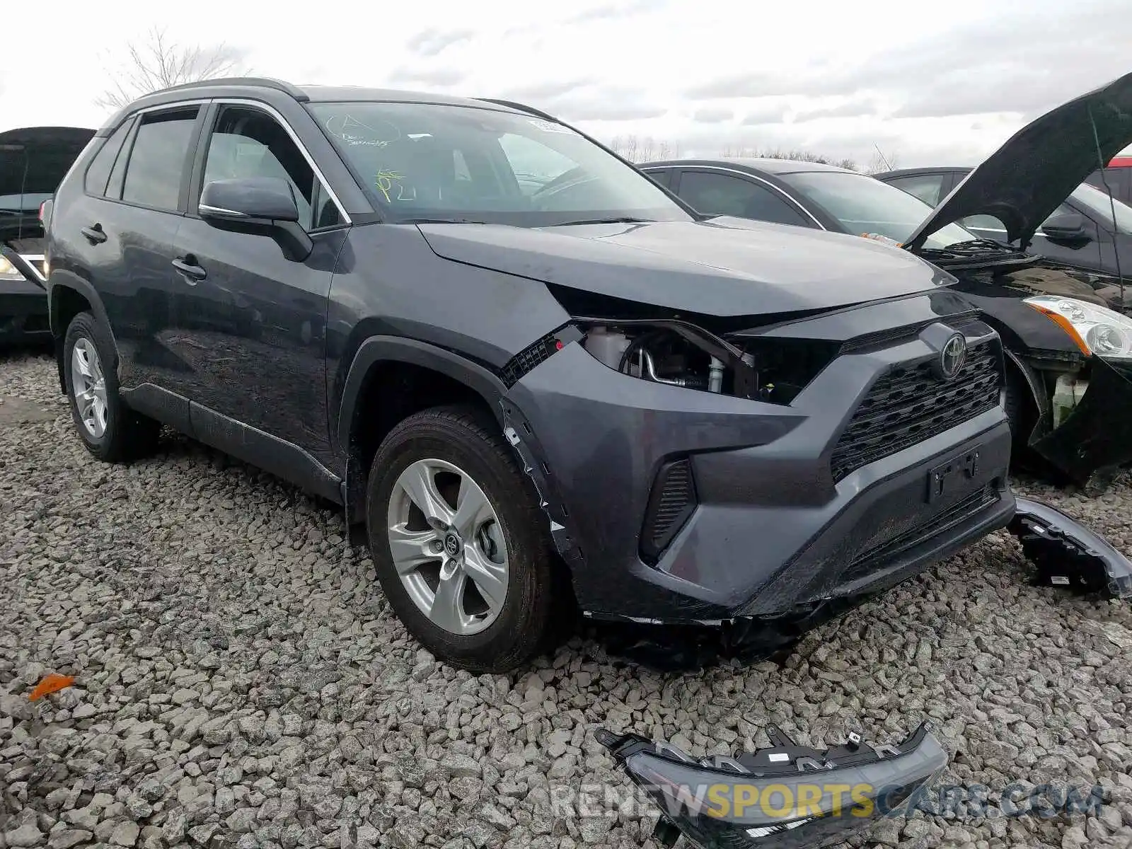 1 Photograph of a damaged car 2T3B1RFVXKC040745 TOYOTA RAV4 2019