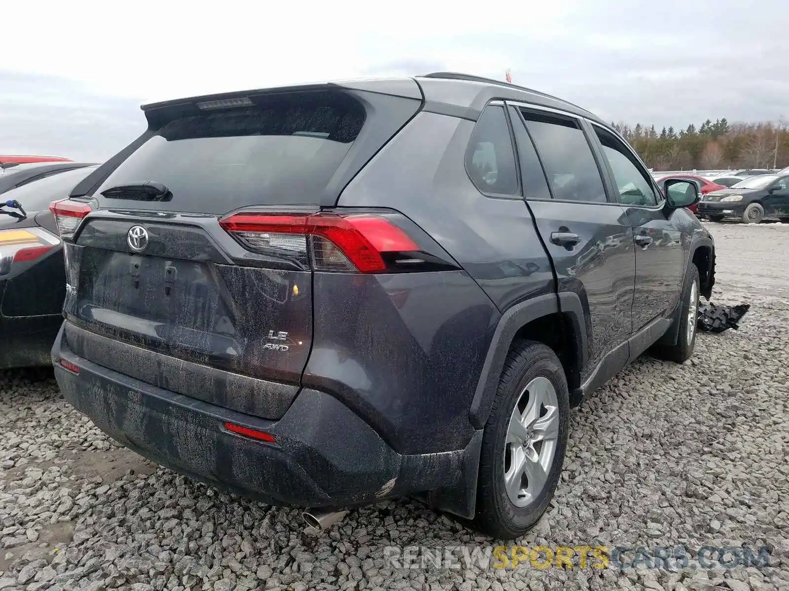 4 Фотография поврежденного автомобиля 2T3B1RFVXKC040745 TOYOTA RAV4 2019