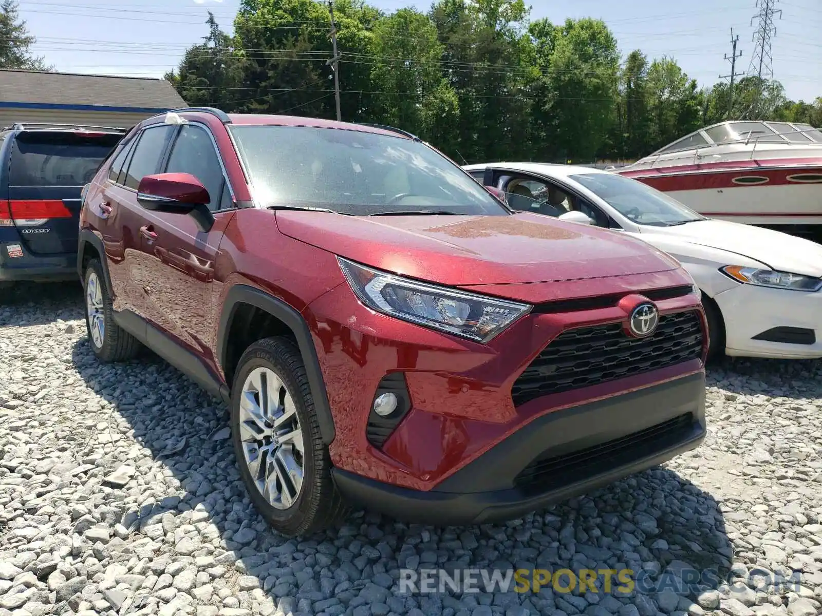 1 Photograph of a damaged car 2T3C1RFV0KC001845 TOYOTA RAV4 2019