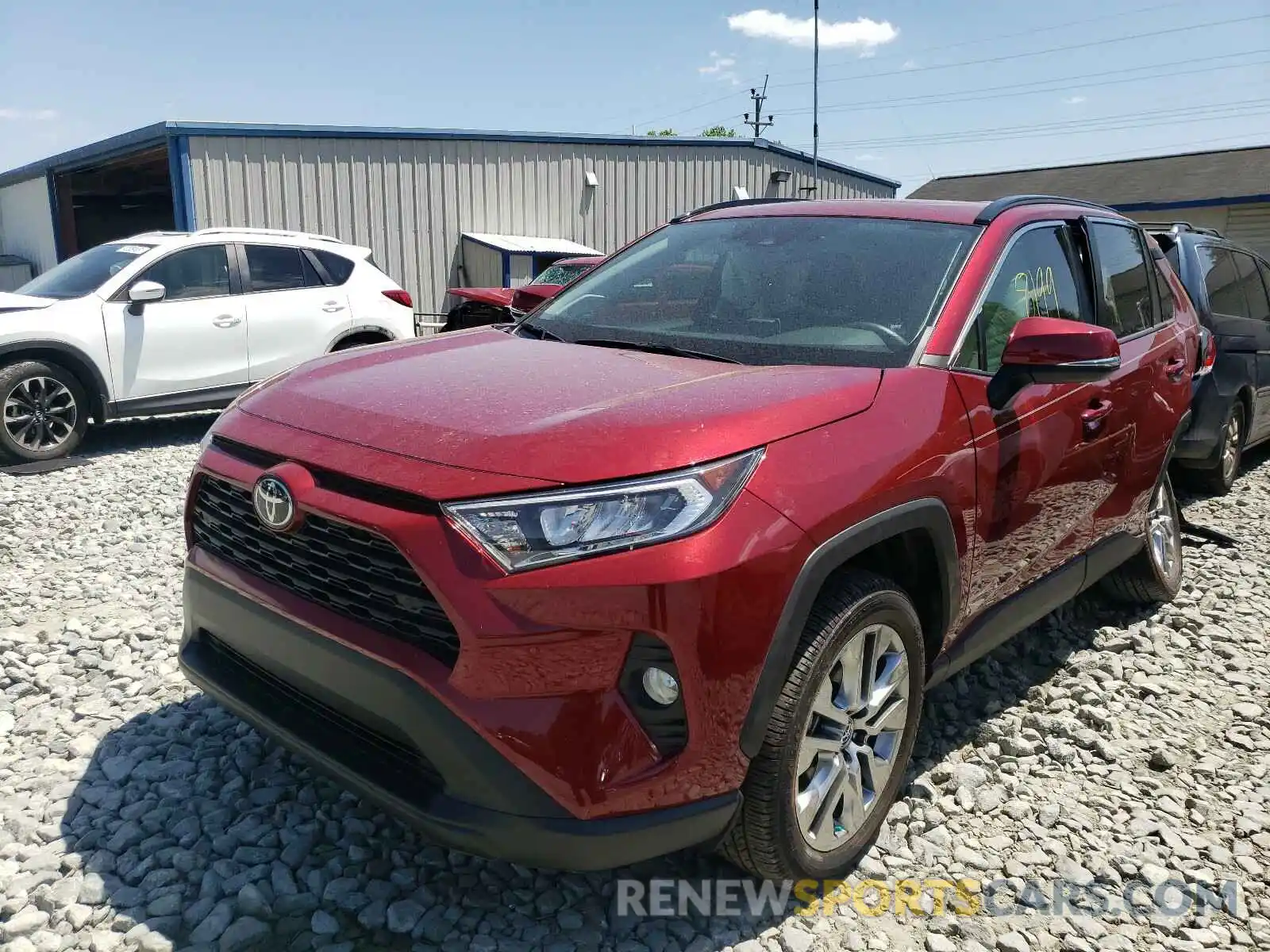 2 Photograph of a damaged car 2T3C1RFV0KC001845 TOYOTA RAV4 2019