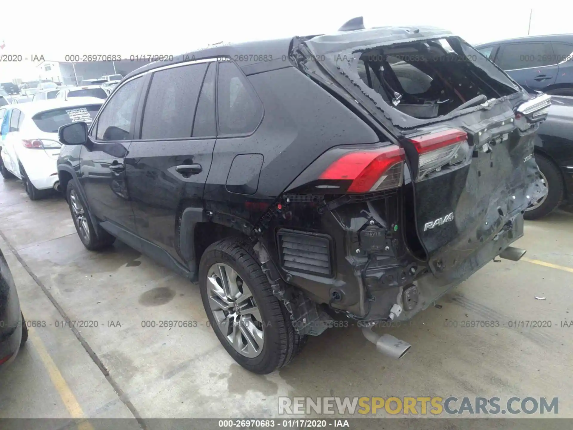 3 Photograph of a damaged car 2T3C1RFV0KC006334 TOYOTA RAV4 2019