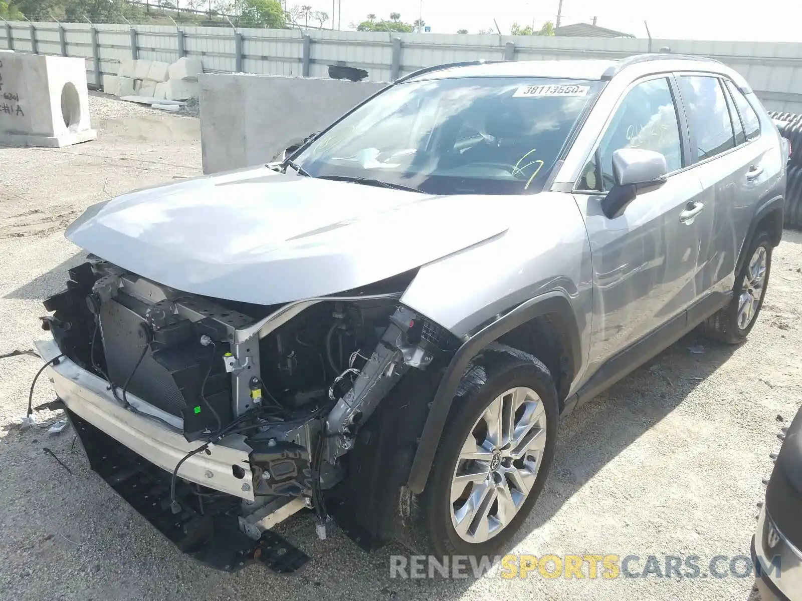 2 Photograph of a damaged car 2T3C1RFV0KC010254 TOYOTA RAV4 2019