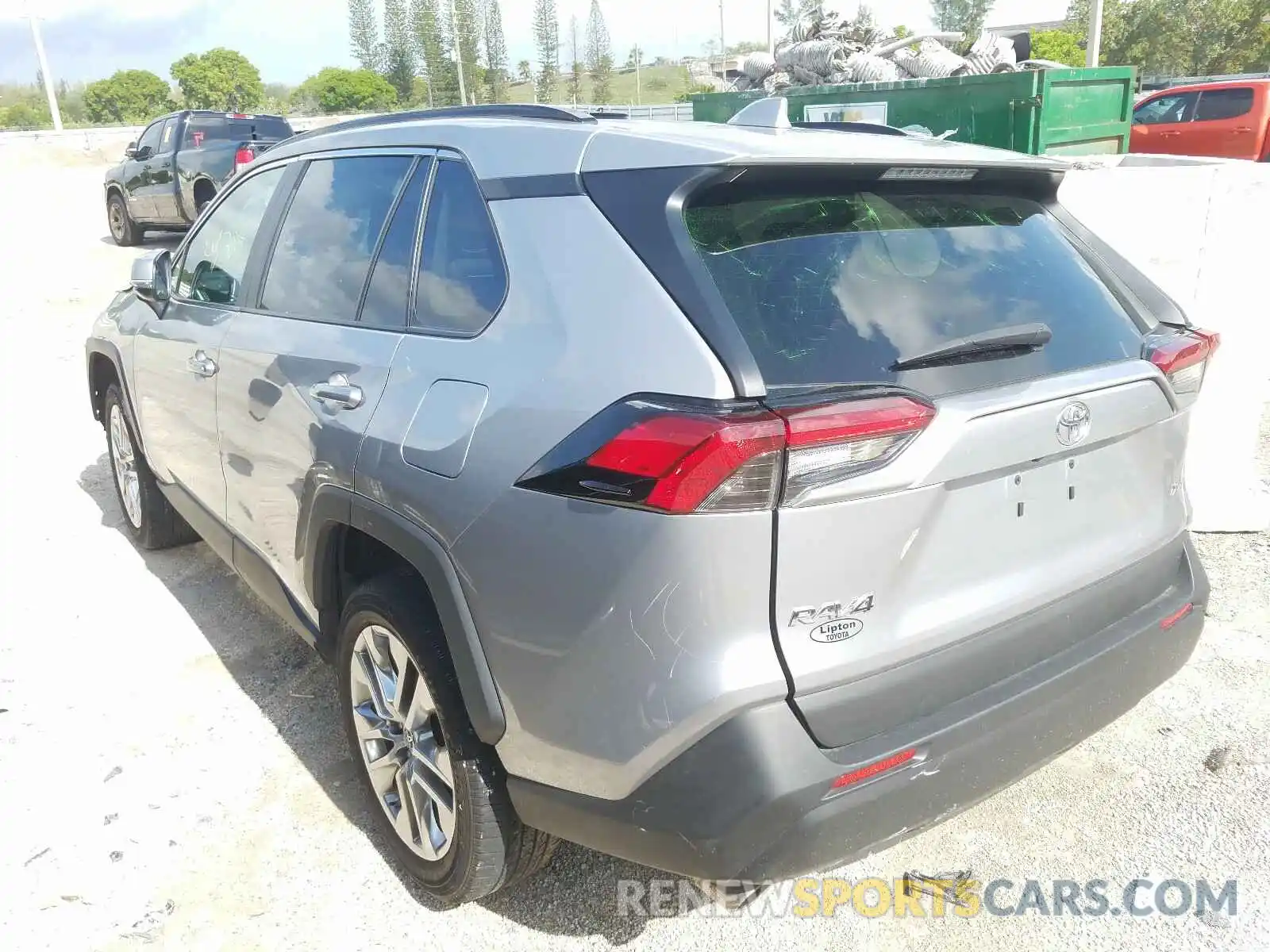 3 Photograph of a damaged car 2T3C1RFV0KC010254 TOYOTA RAV4 2019