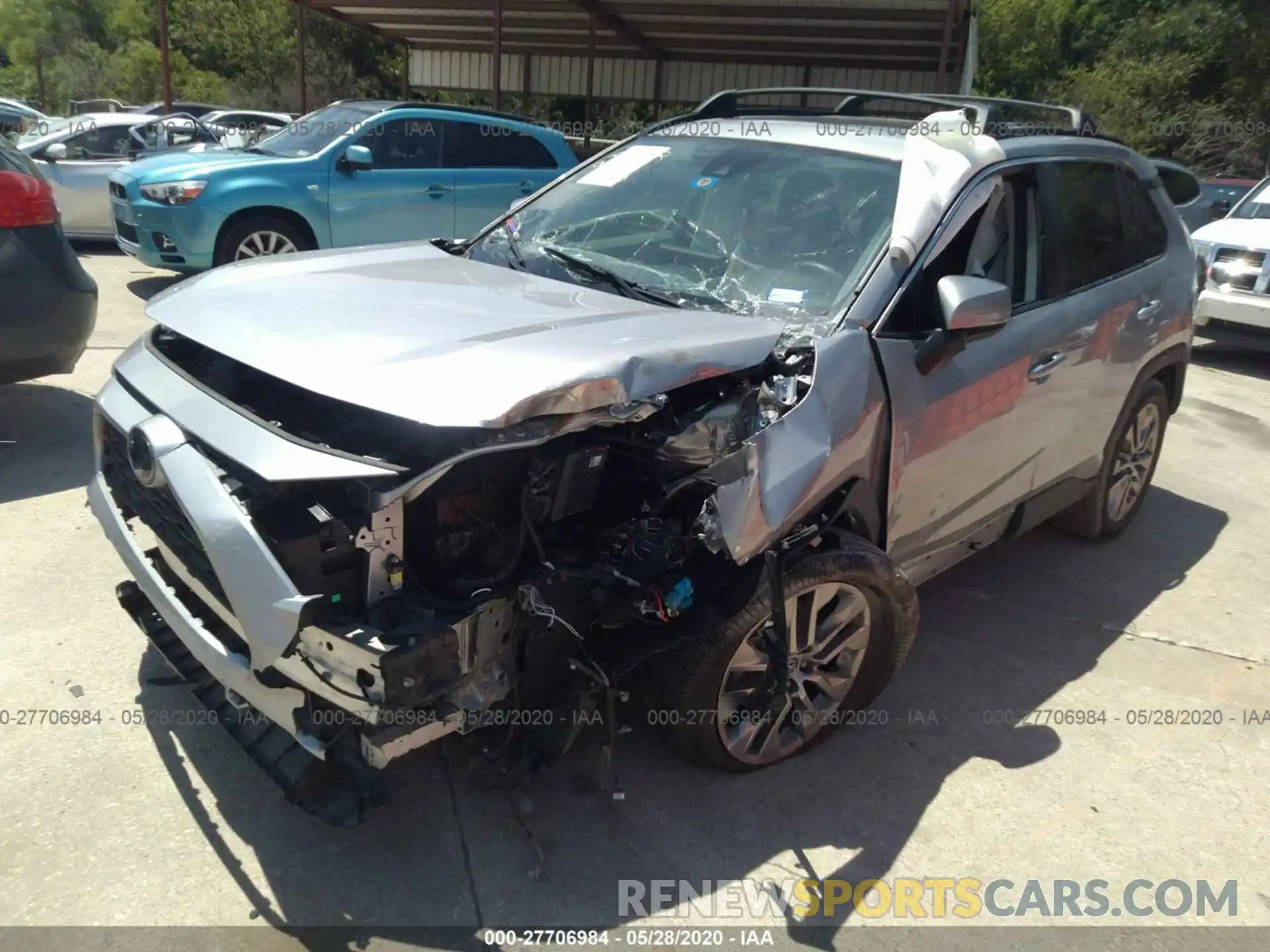 2 Photograph of a damaged car 2T3C1RFV0KC012036 TOYOTA RAV4 2019