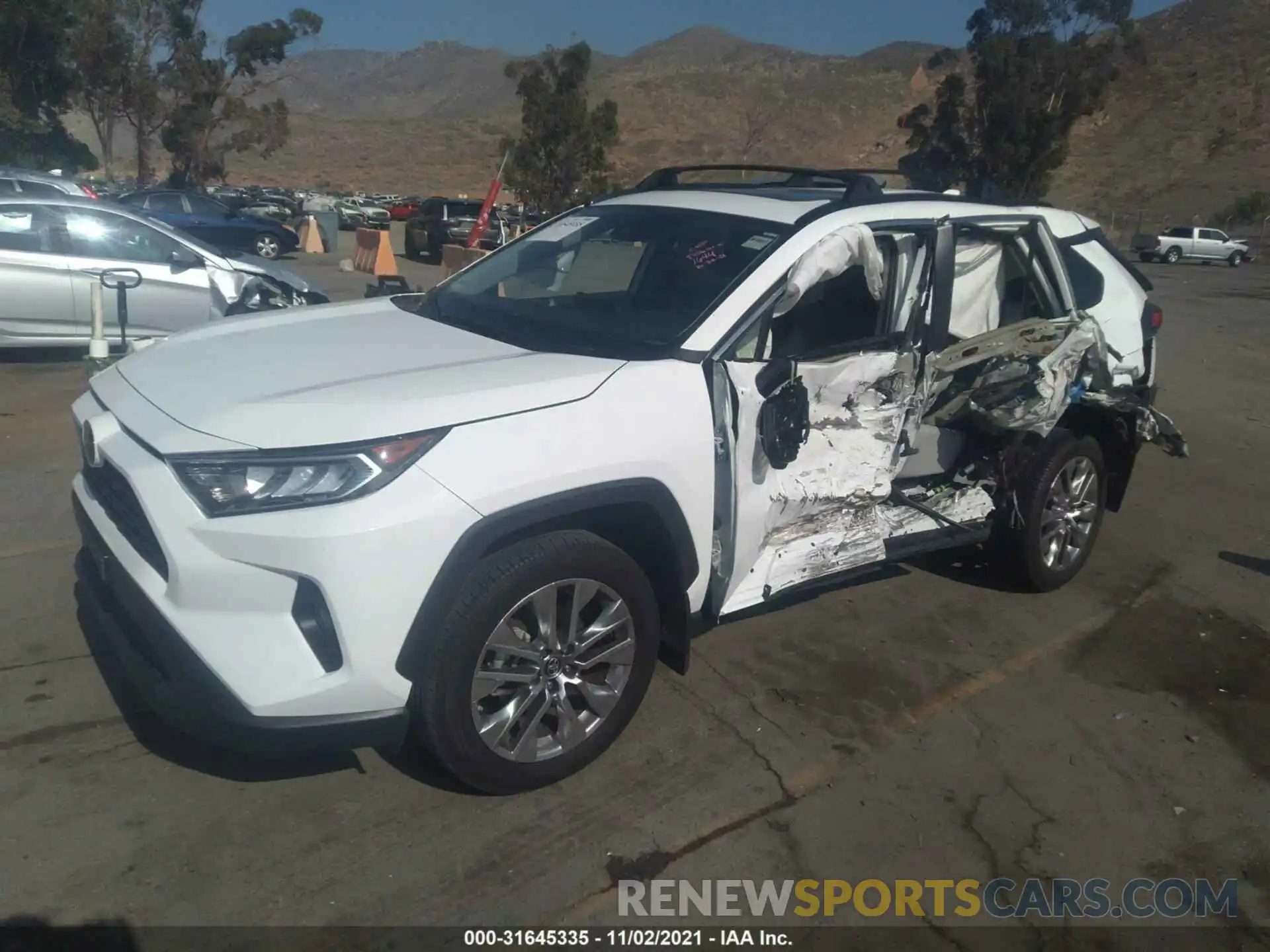 2 Photograph of a damaged car 2T3C1RFV1KC001644 TOYOTA RAV4 2019